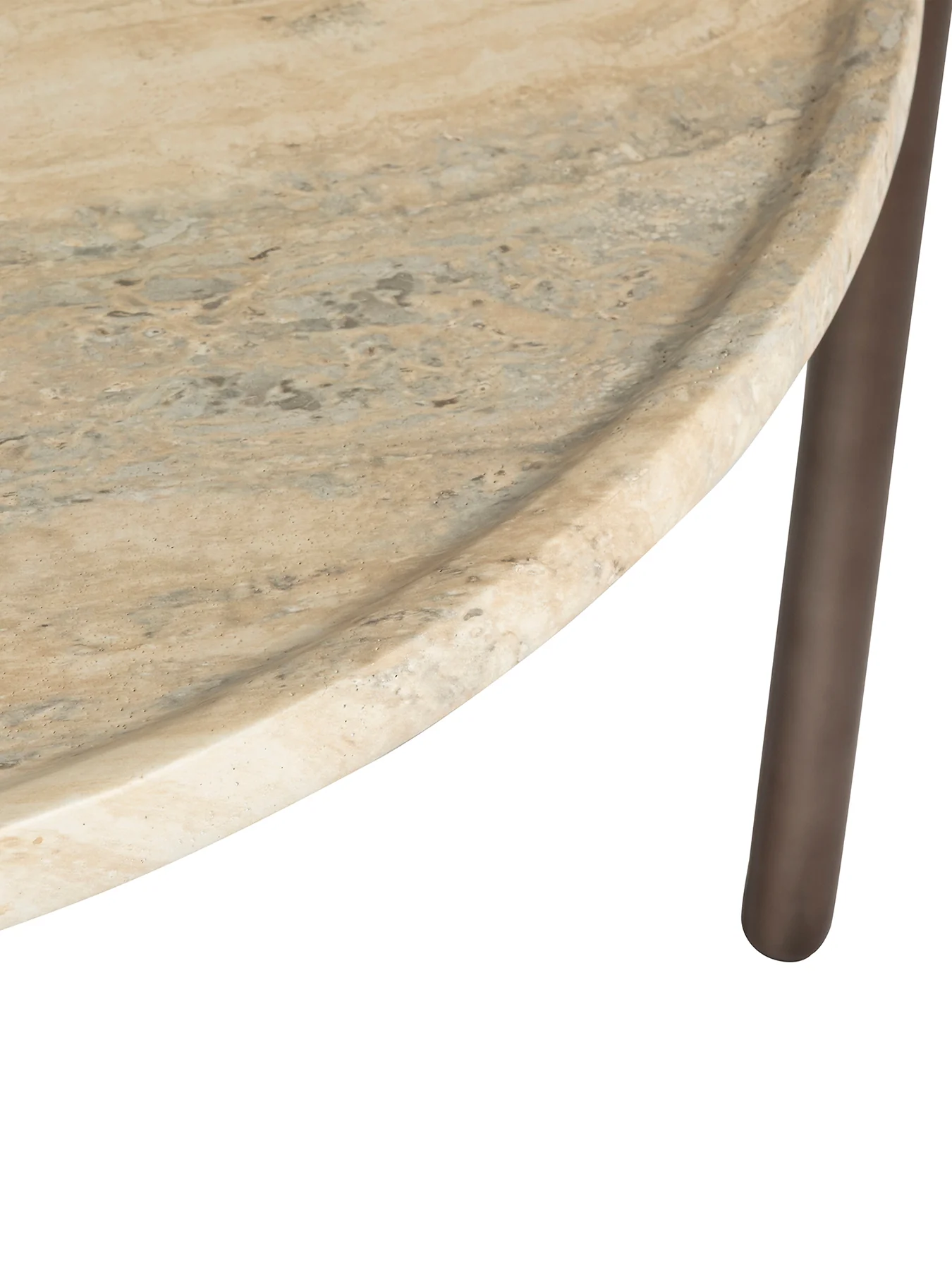 Ryde Travertine Coffee Table Brown - Image 3