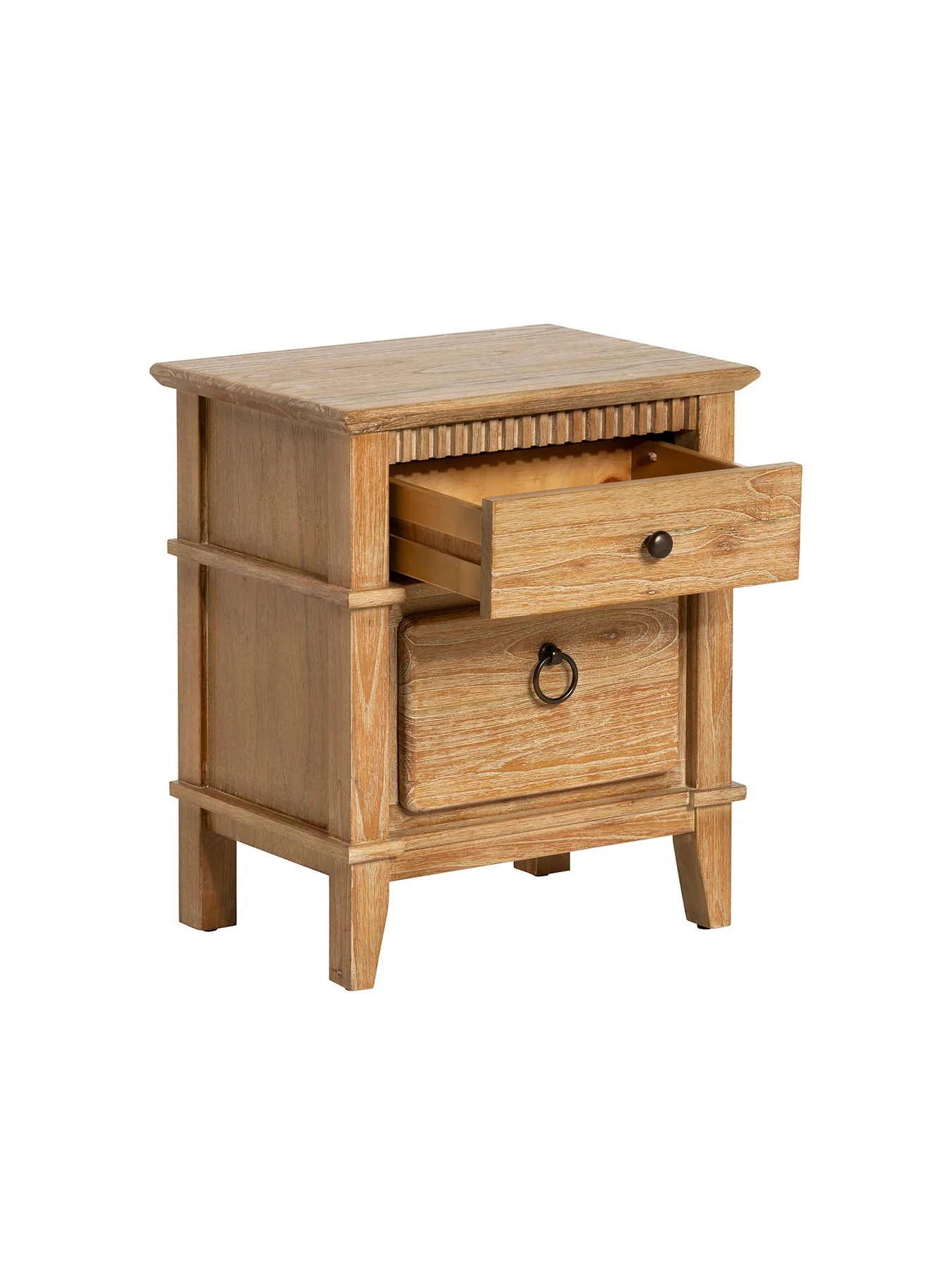 Selene Mindi Wood Bedside Cabinet - Image 2