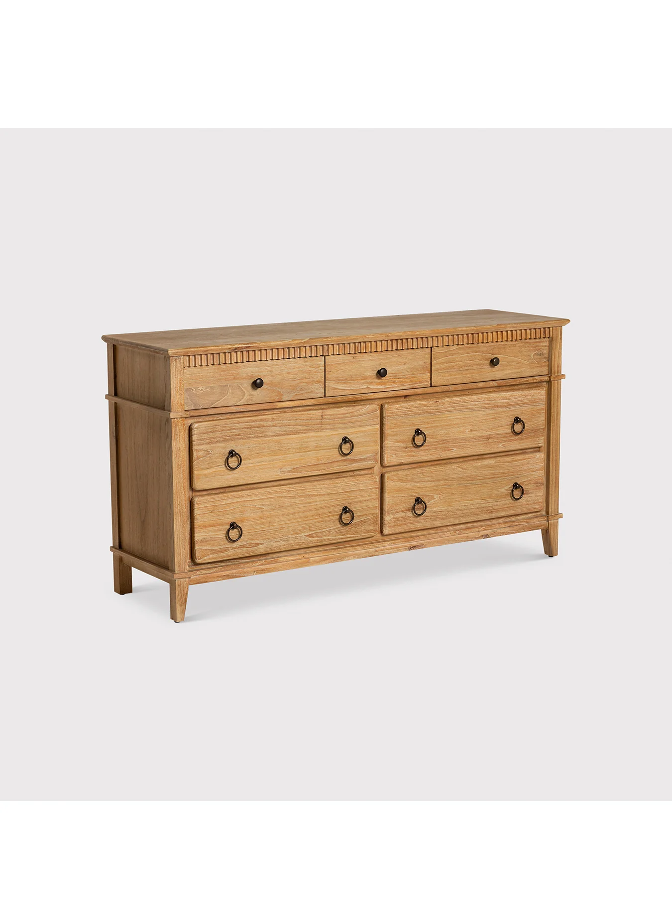 Selene Mindi Wood 7 Drawer Chest - Image 2