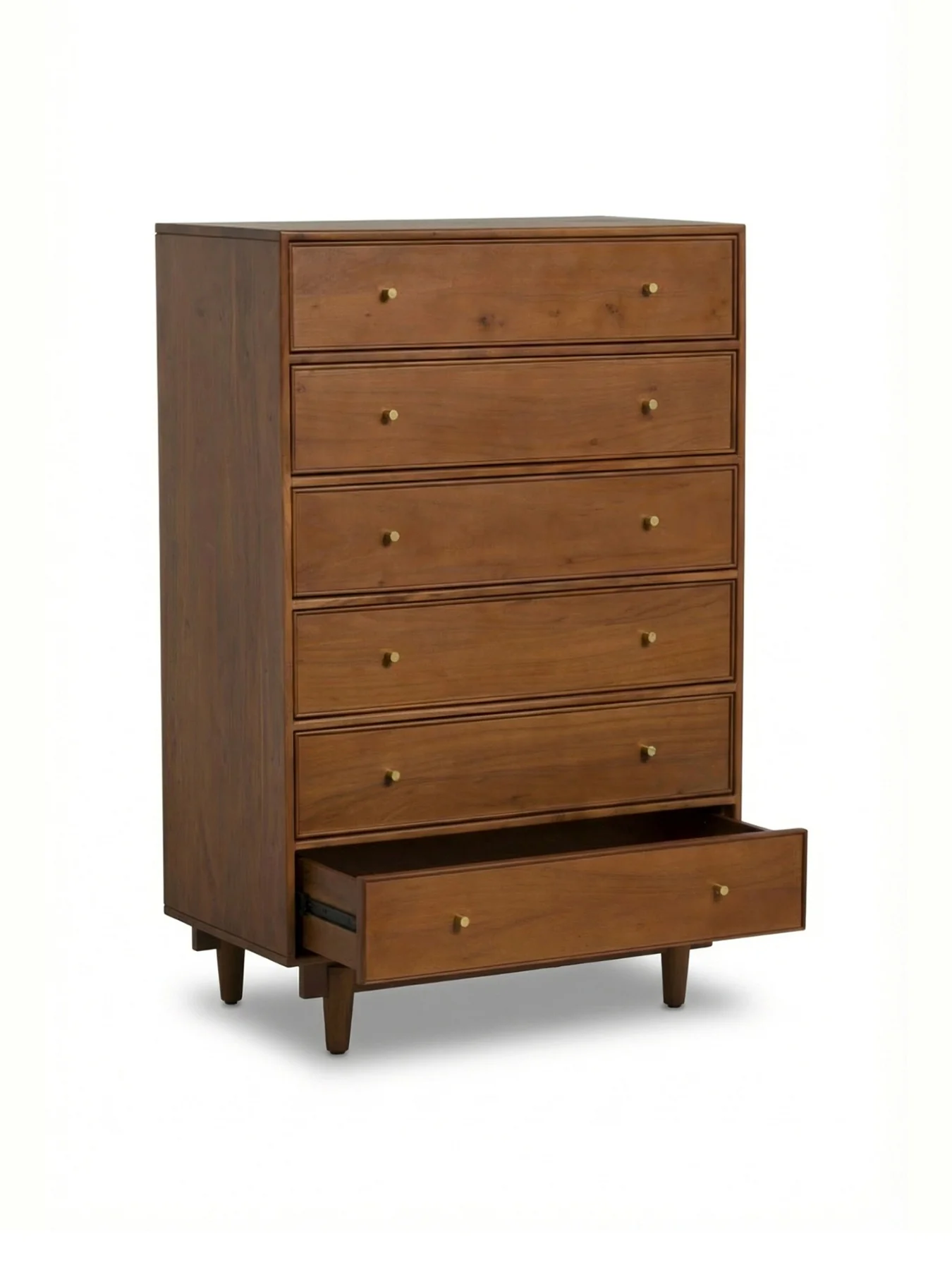 Sendai Wooden 6 Drawer Tallboy - Image 3