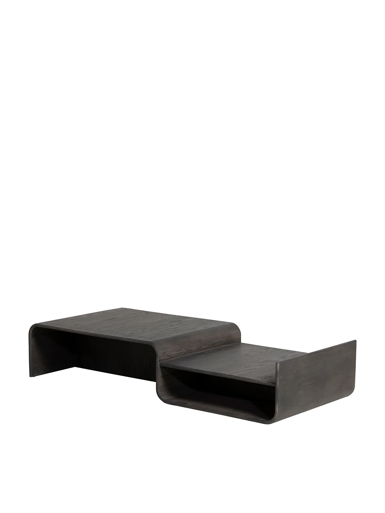 Toldos Curved Oak Coffee Table 160cm Brown - Image 2