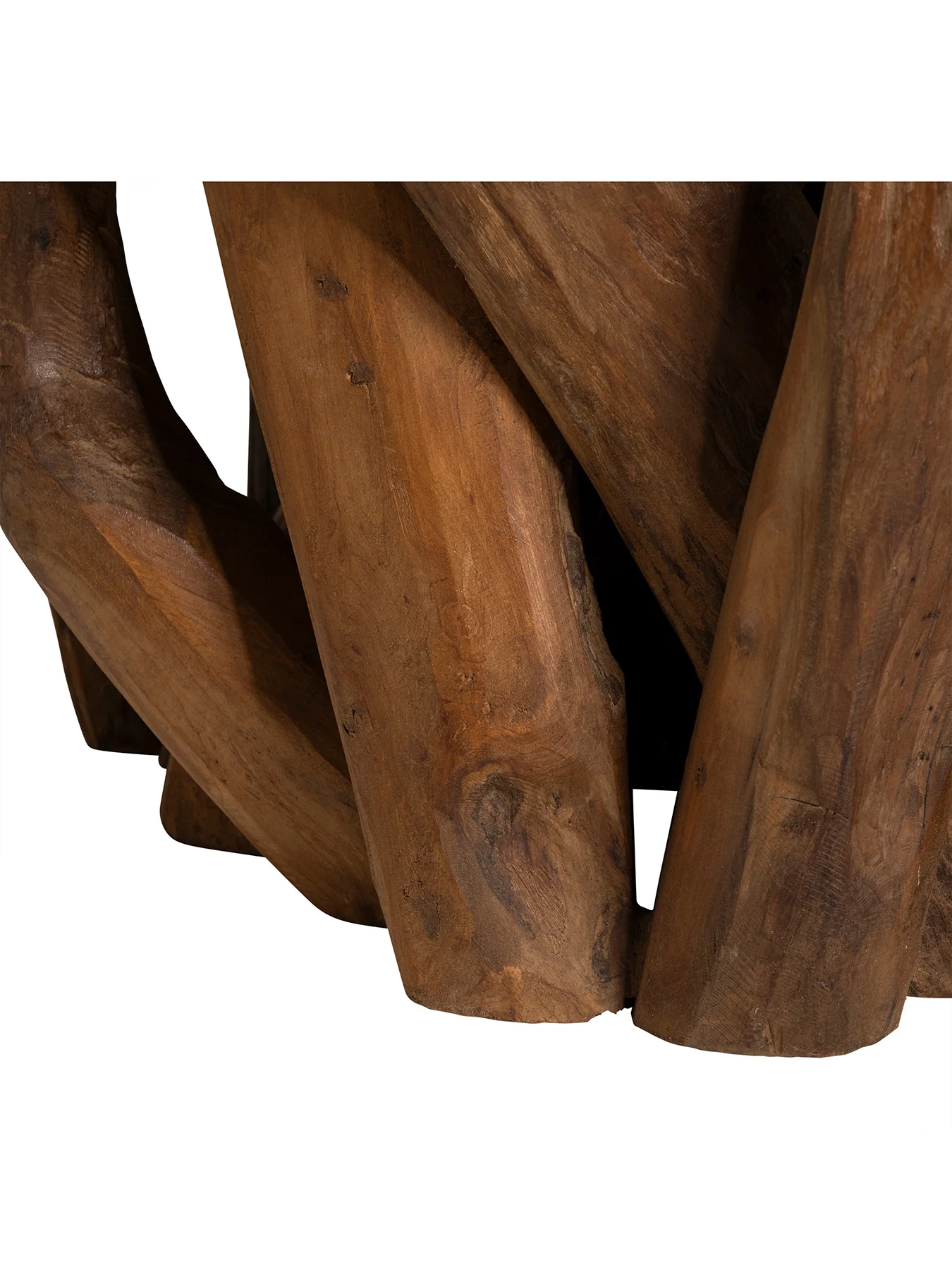 Whinfell Glass and Teak Dining Table - Image 4