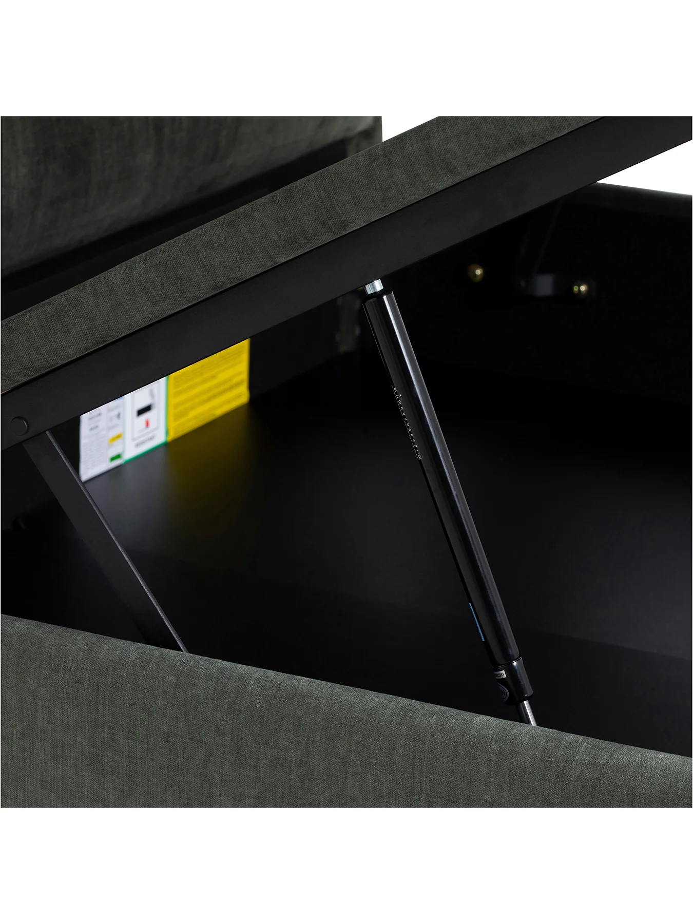 Rothbury Fabric King Ottoman Bed Frame Green - Image 4