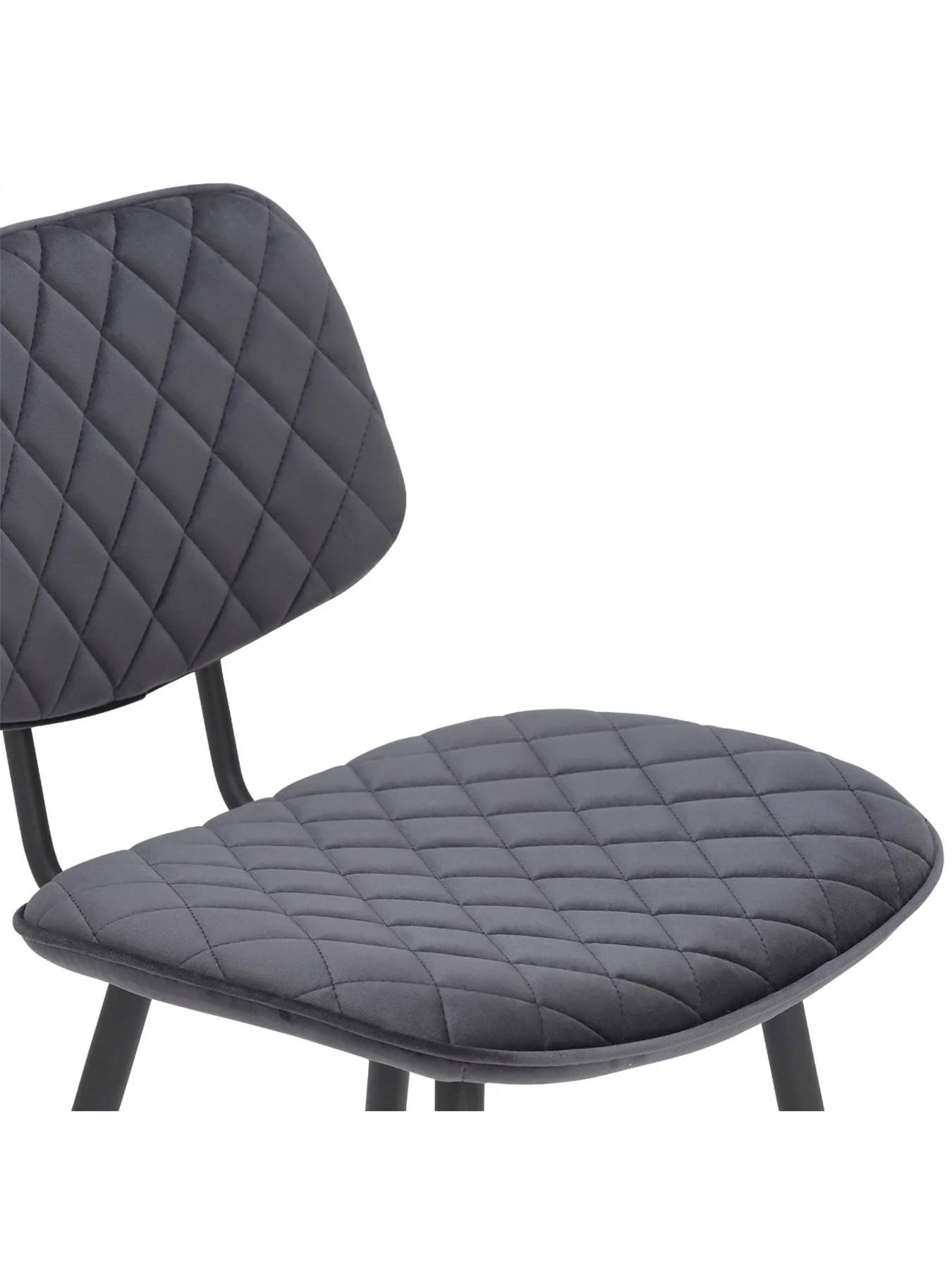 Archer Grey Velvet Counter Stool - Image 4