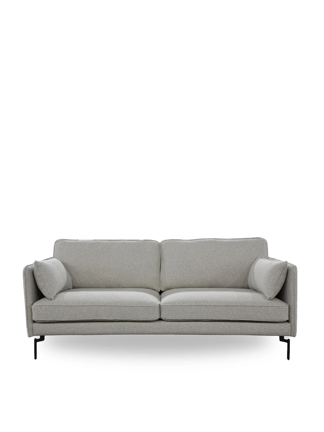 Juneau Grey Fabric Two and a Half Seater Sofa