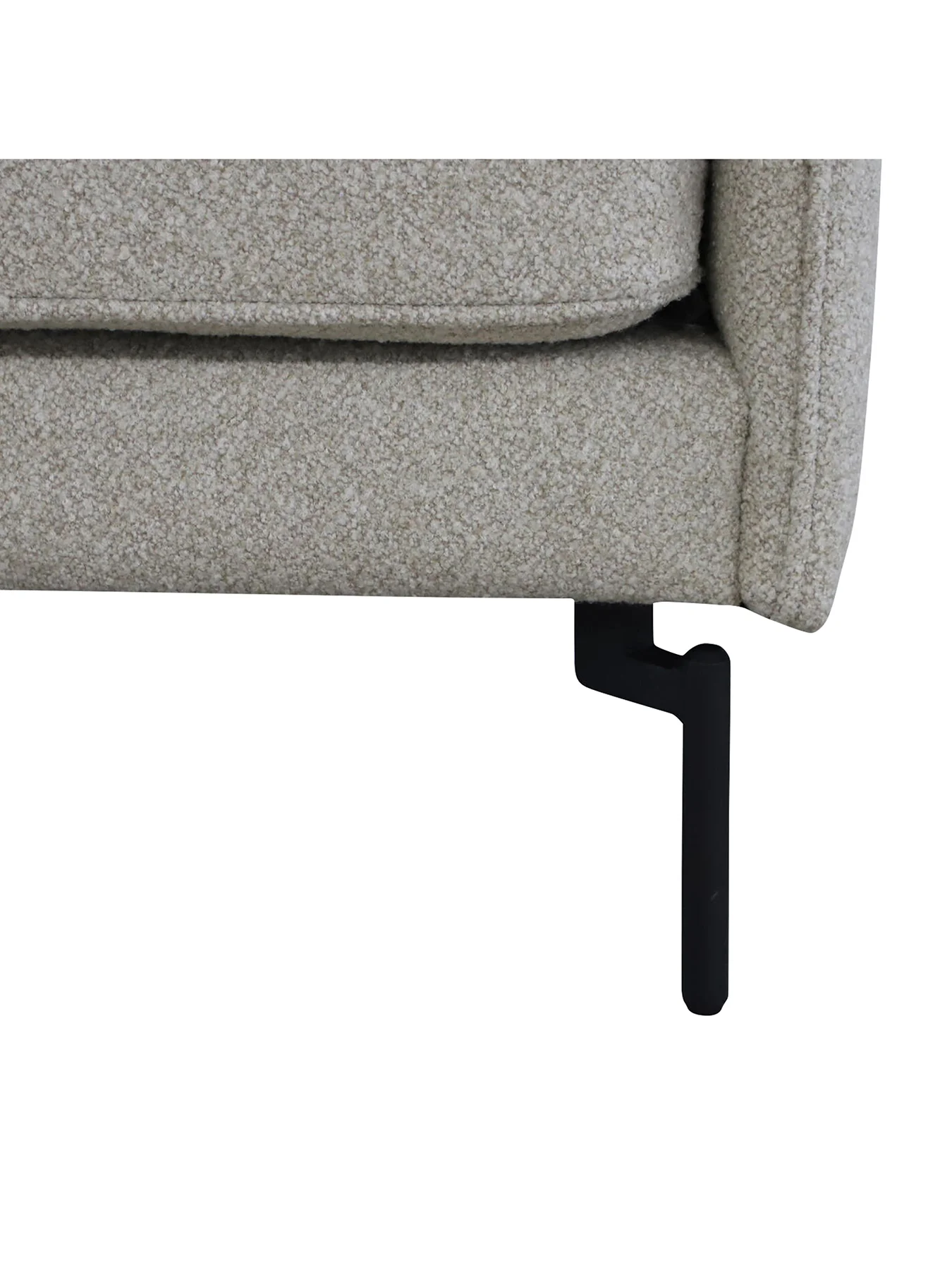 Juneau Grey Fabric Three Seater Sofa - Image 4