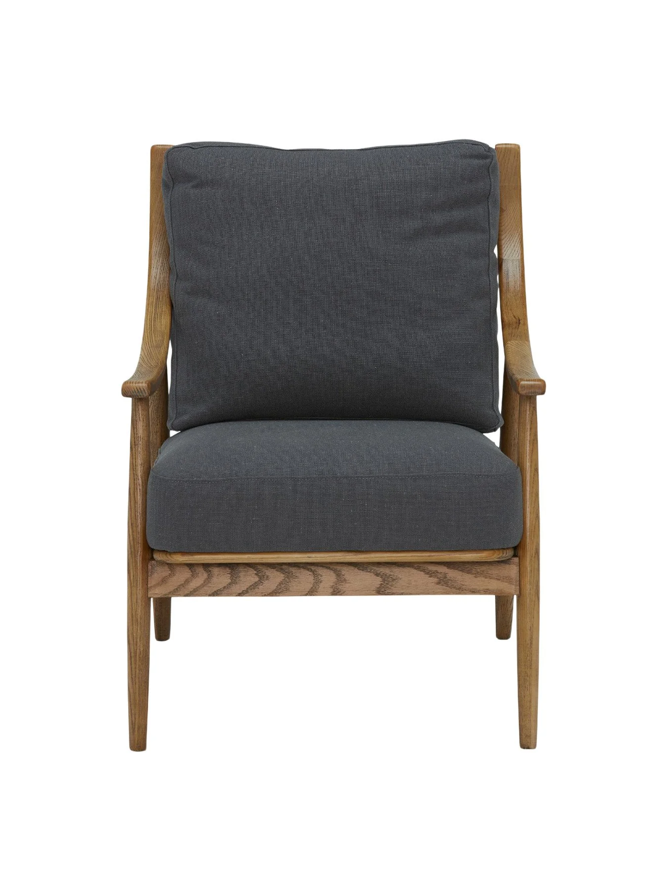 Runa Upholstered Armchair Grey - Image 5