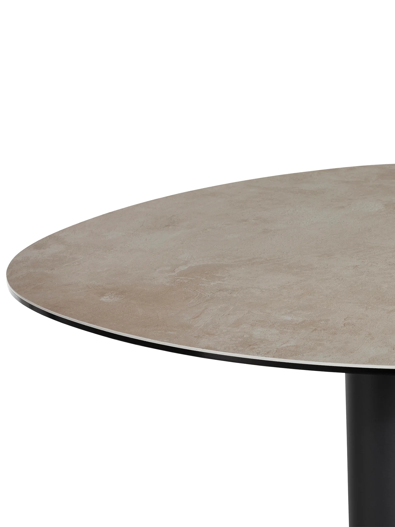 Umea Round Ceramic Bar Table Metal Base - Image 2