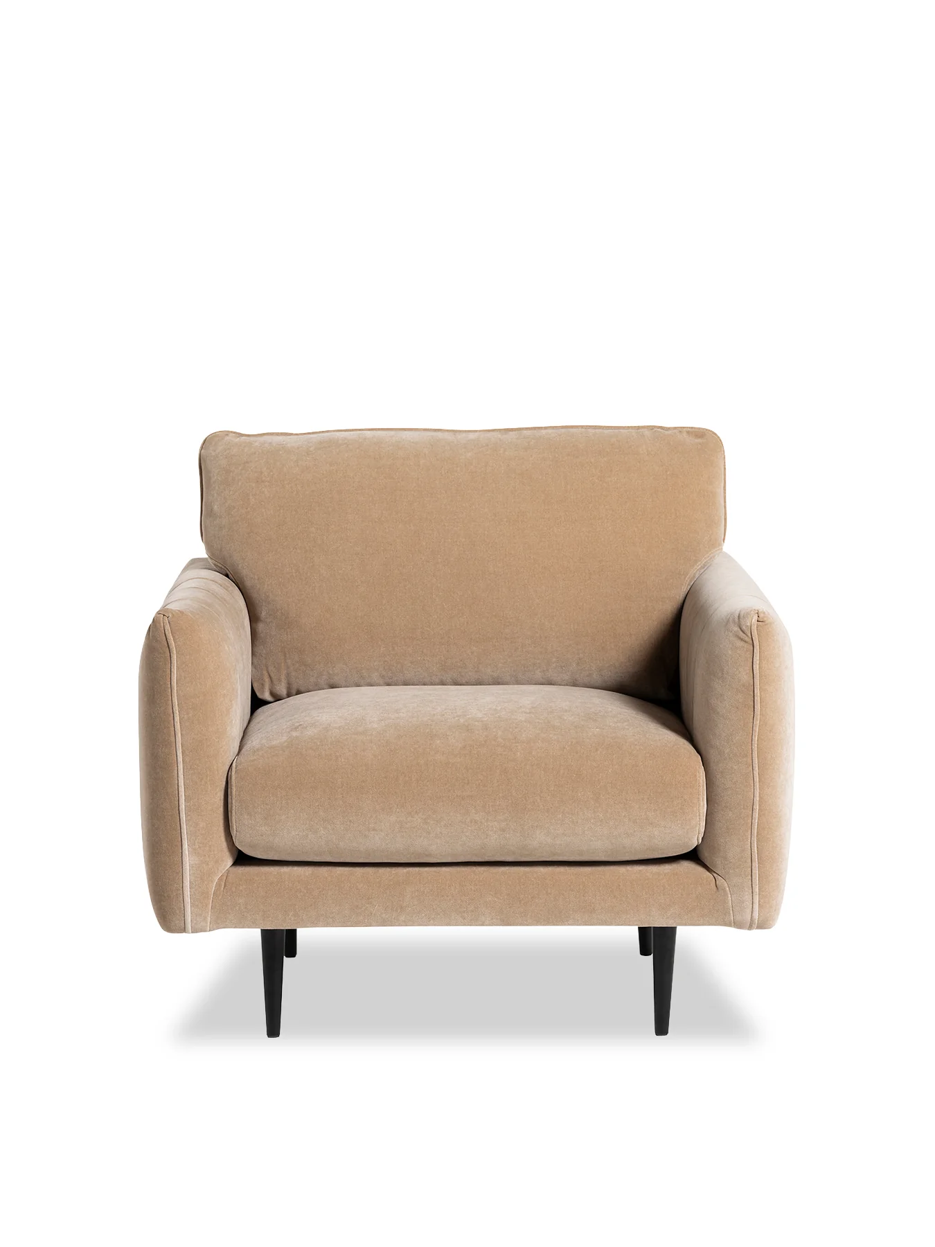 Brea Neutral Fabric Armchair