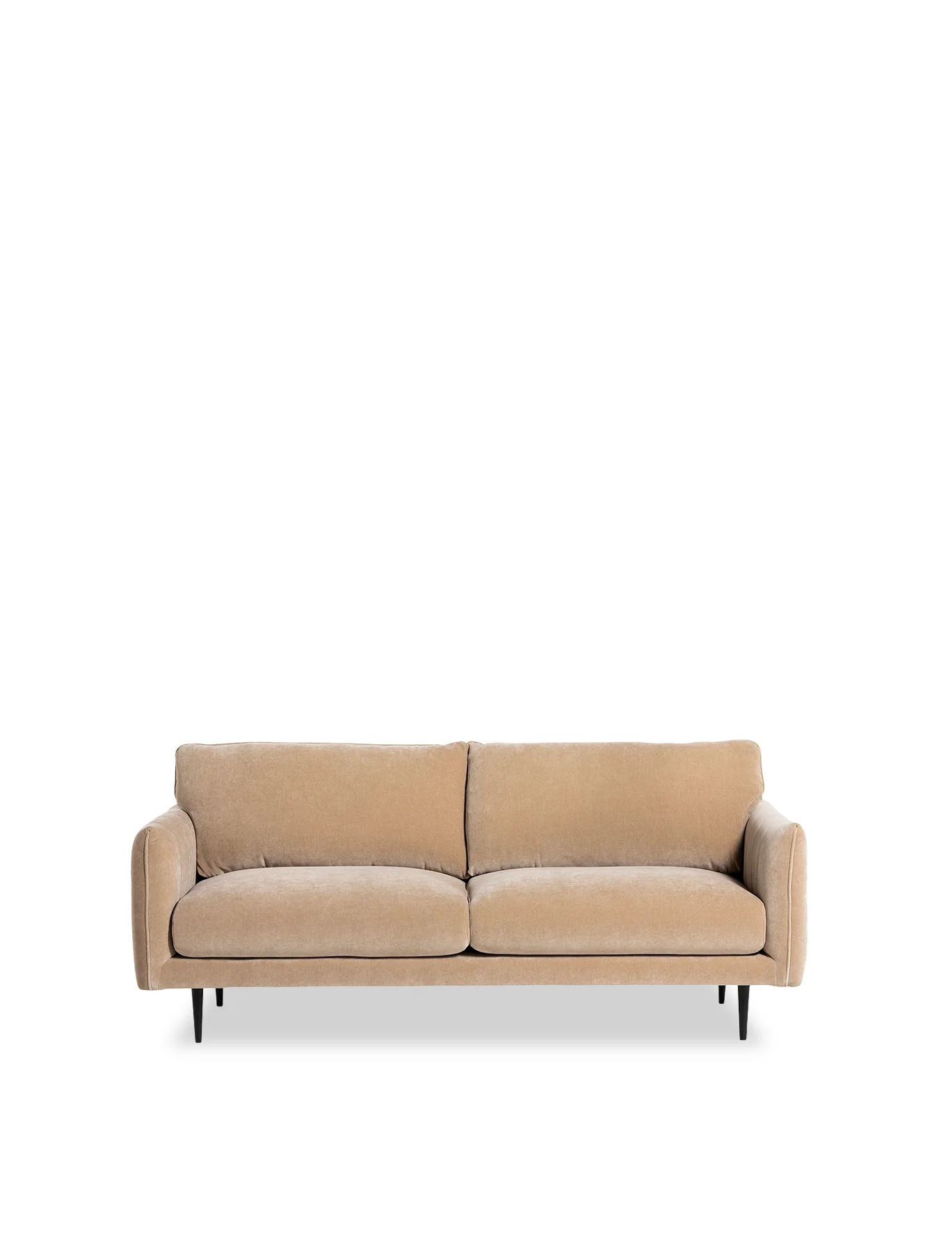 Brea Neutral Fabric 3 Seater Sofa