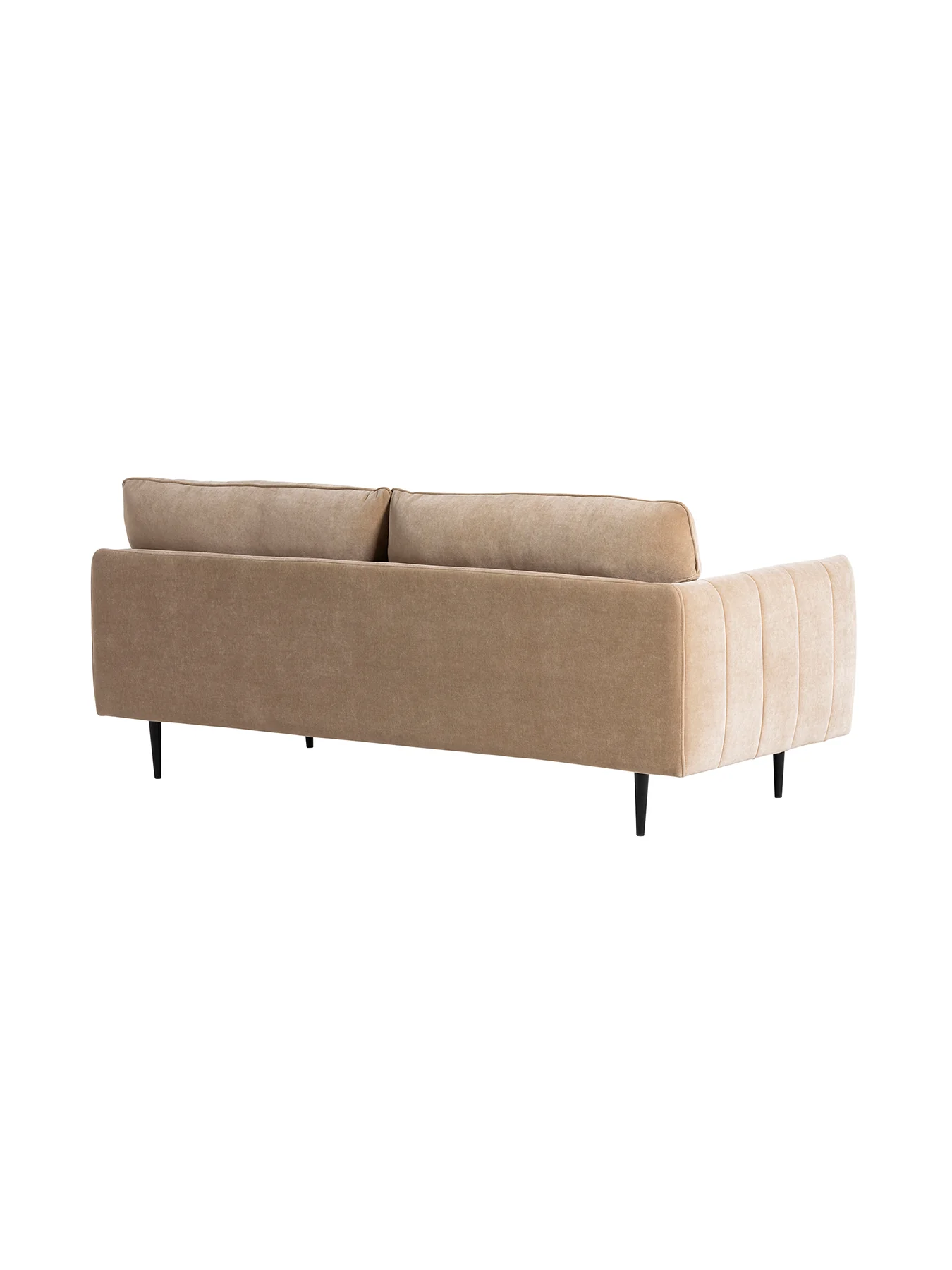 Brea Neutral Fabric 3 Seater Sofa - Image 3