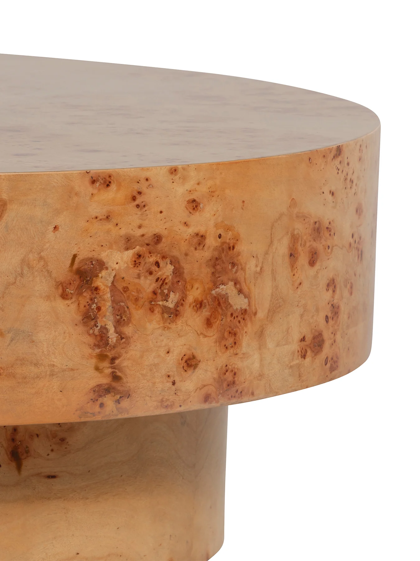 Castile Burl Veneer Coffee Table Natural - Image 3