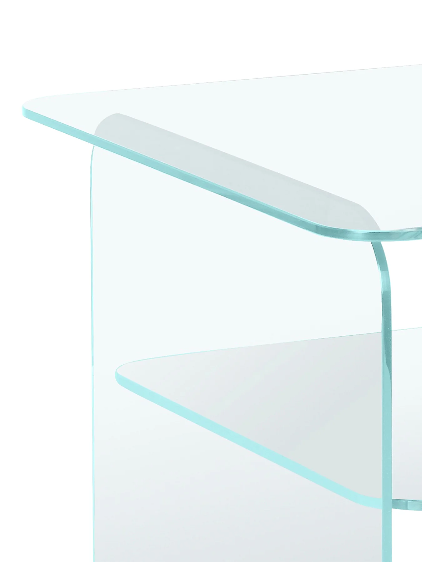 Chiaro Glass Square Side Table Clear - Image 3