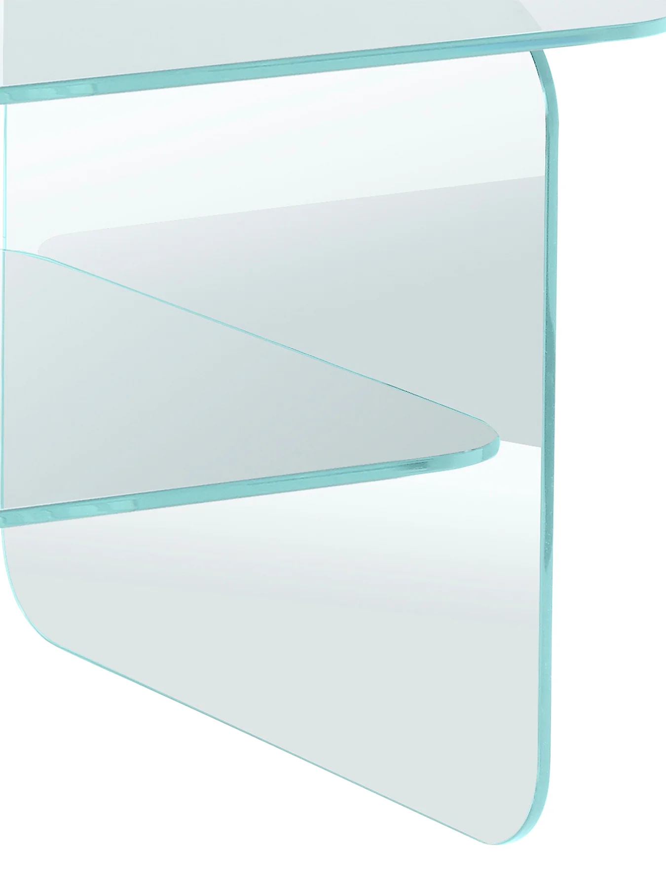 Chiaro Glass Square Side Table Clear - Image 4