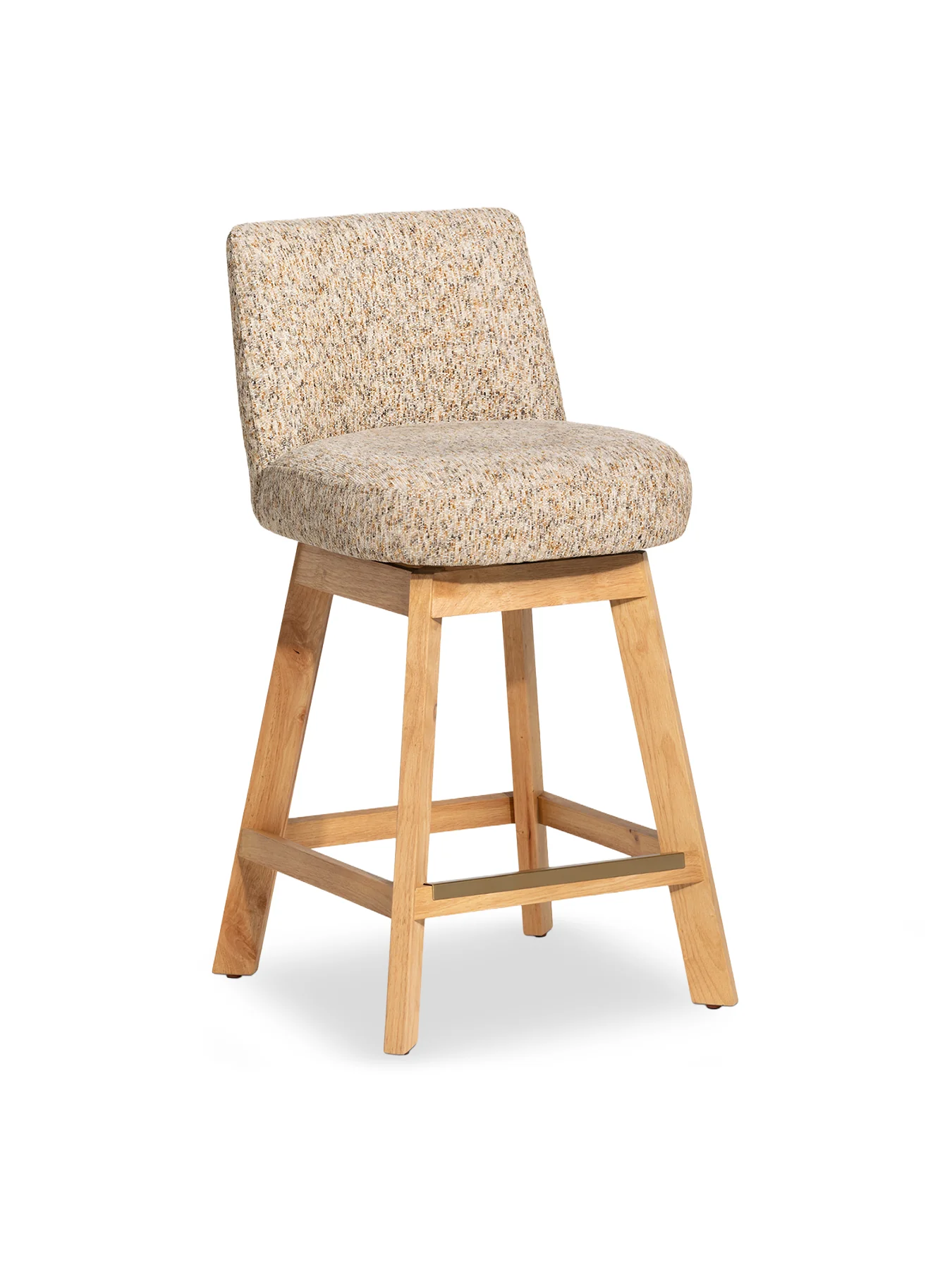 Darnford Neutral Fabric Counter Stool - Image 2