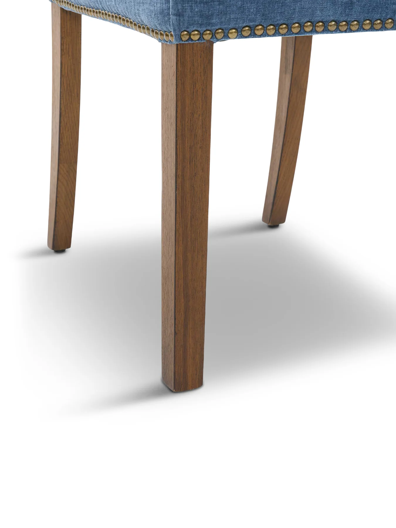 Gable Blue Fabric Dining Chair with Dark Legs - Image 4