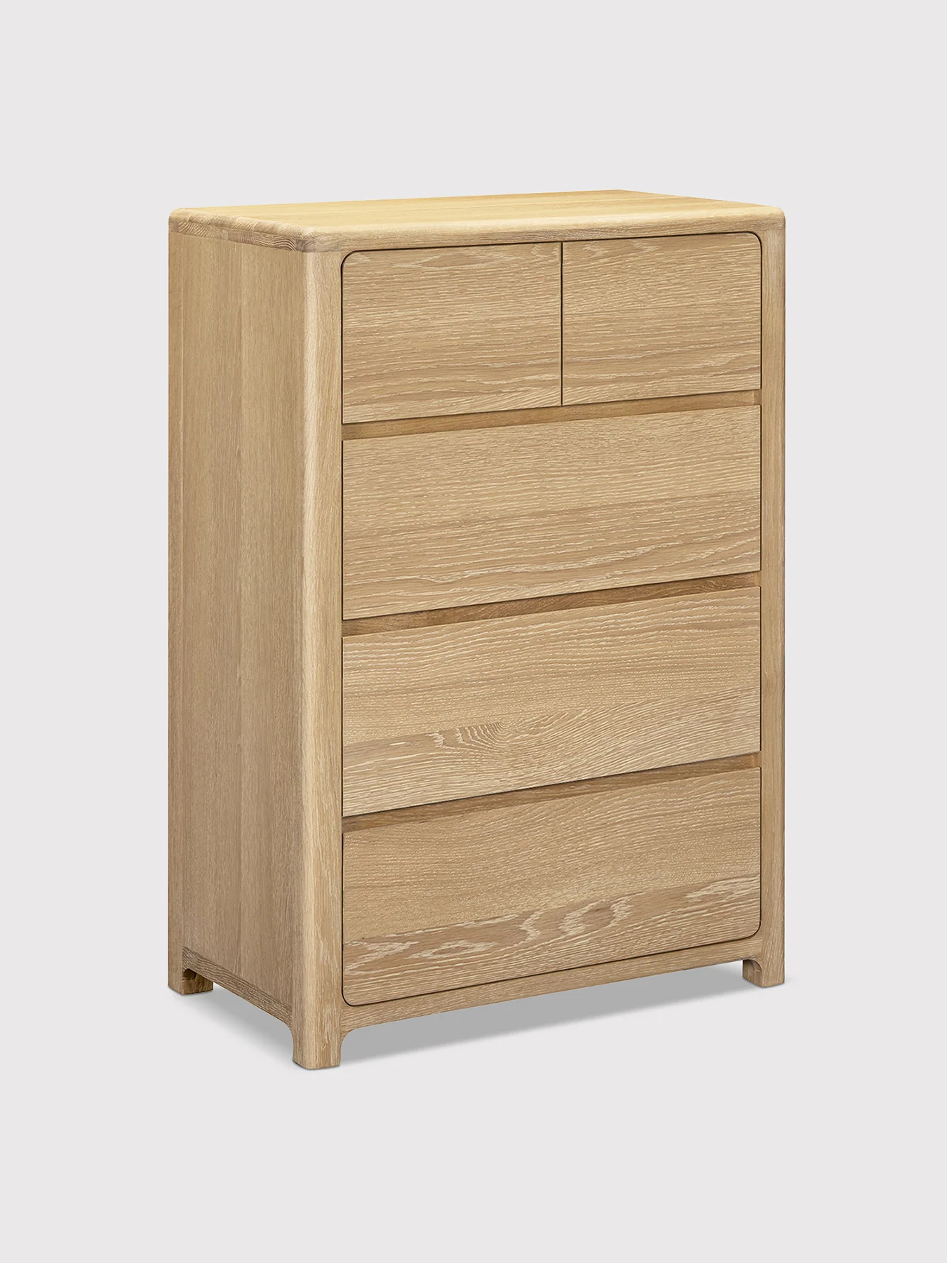 Hadrian Oak 2 Over 3 Drawer Chest - Image 4
