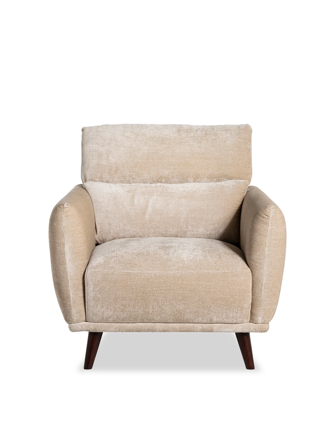 Mallory Neutral Fabric Armchair