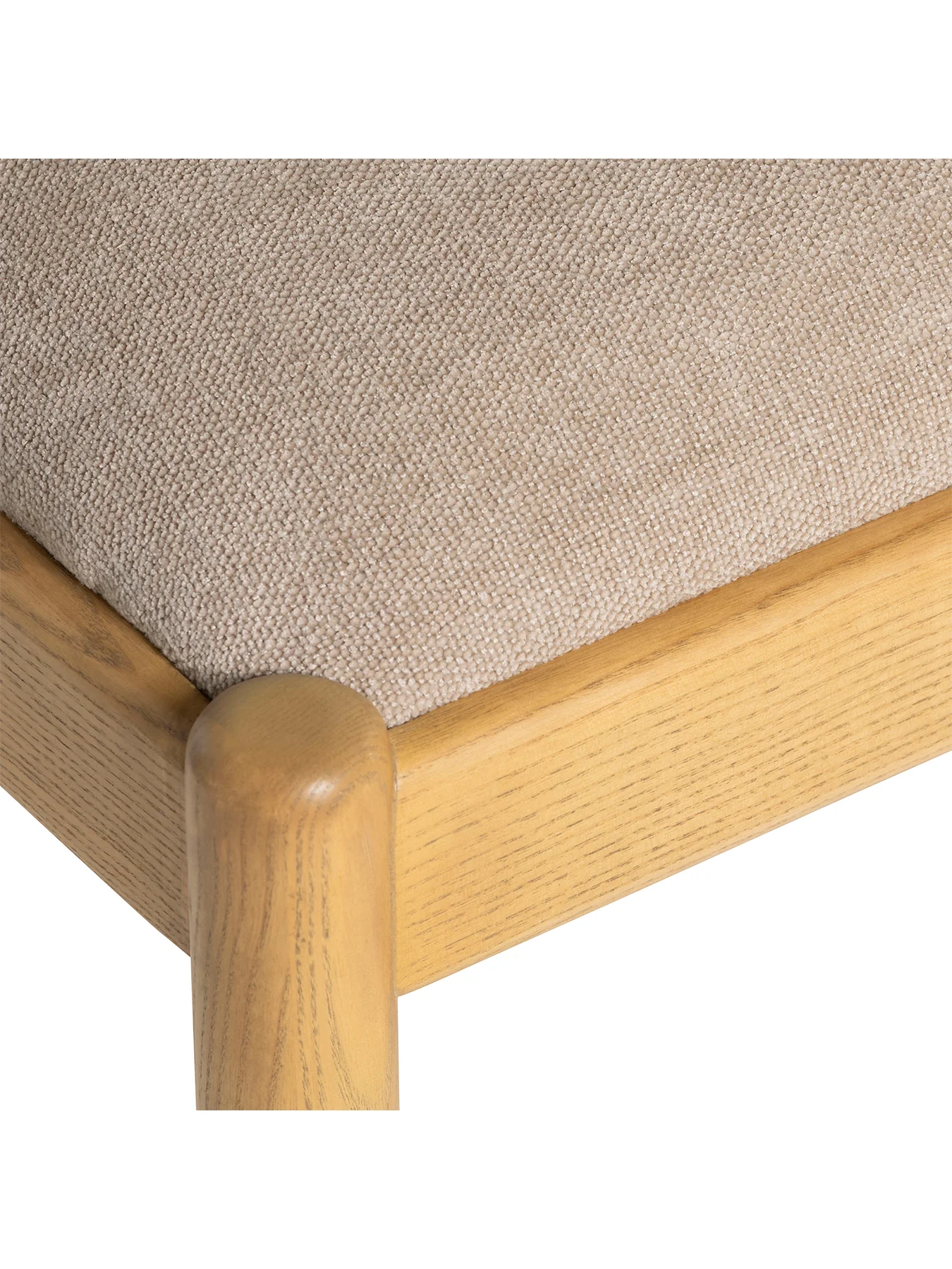 Mirna Cream Fabric Dining Chair - Image 4