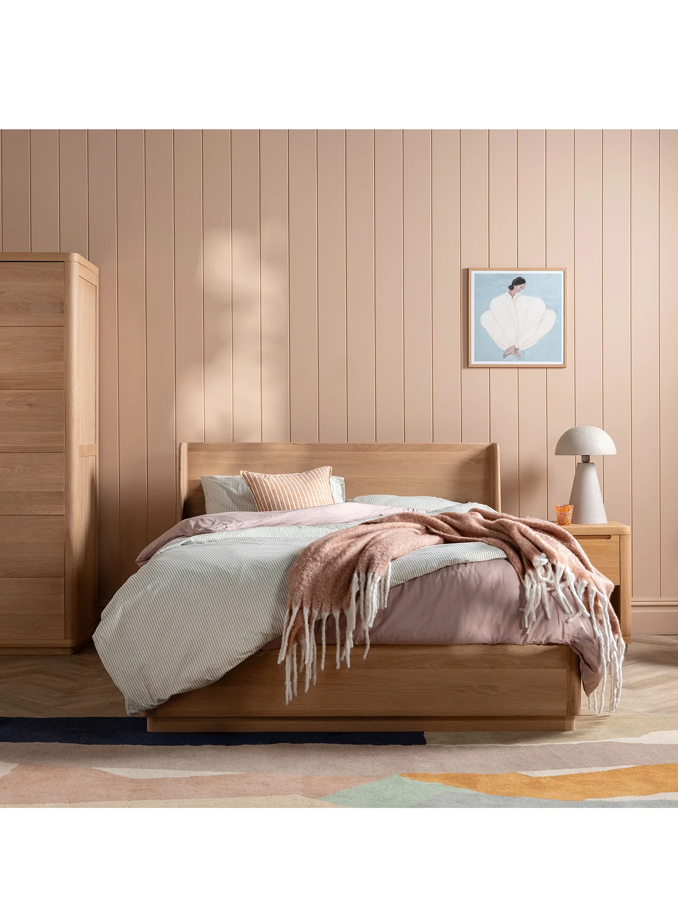 Olav Solid Oak King Bed Frame - Image 2