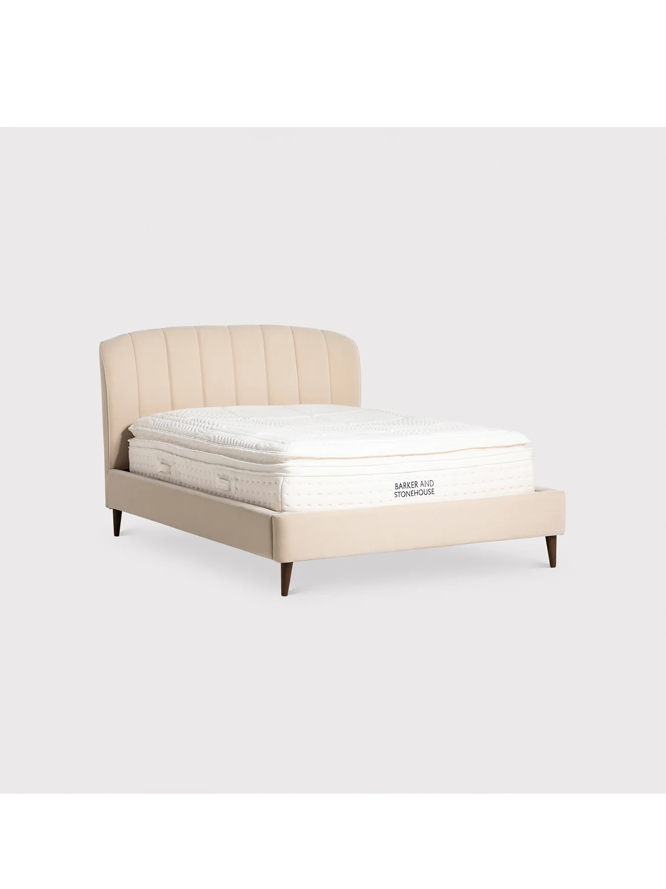 Reyes Neutral Fabric King Bed Frame - Image 2