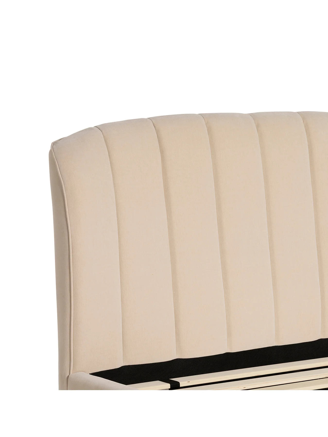 Reyes Neutral Fabric King Bed Frame - Image 3