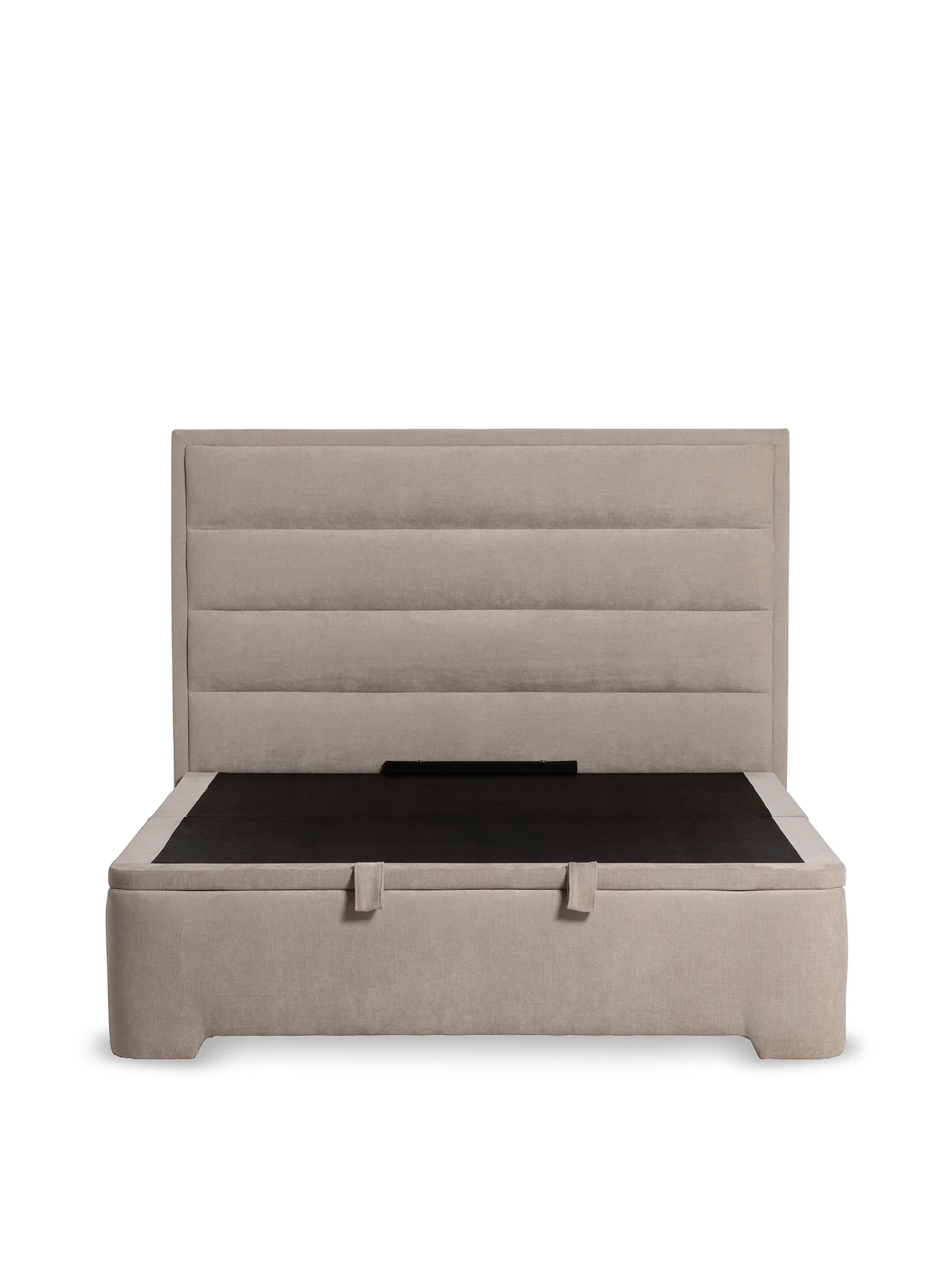 Rothbury Fabric Double Ottoman Bed Frame Neutral - Image 2