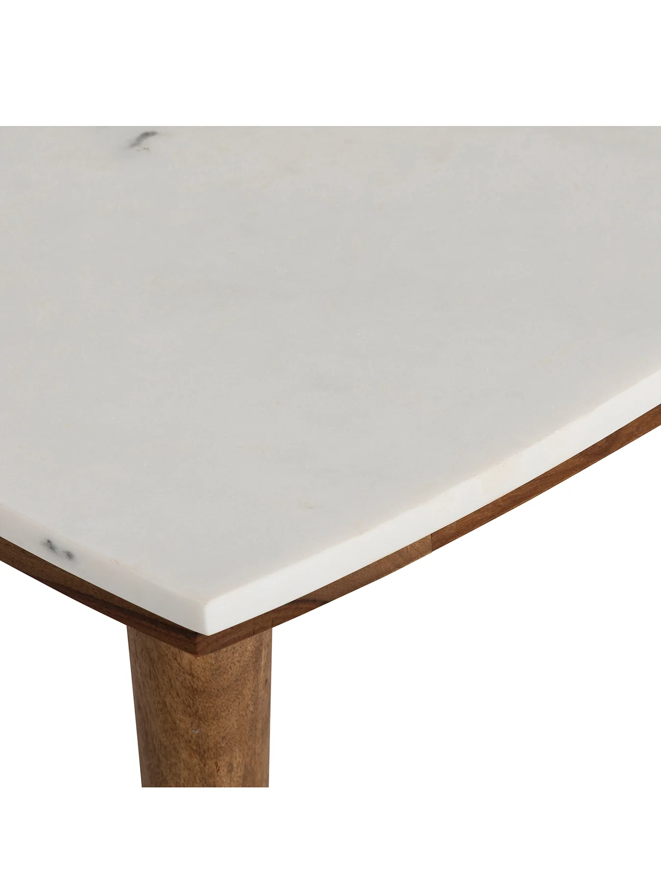 Vida Marble and Wood Side Table - Image 4