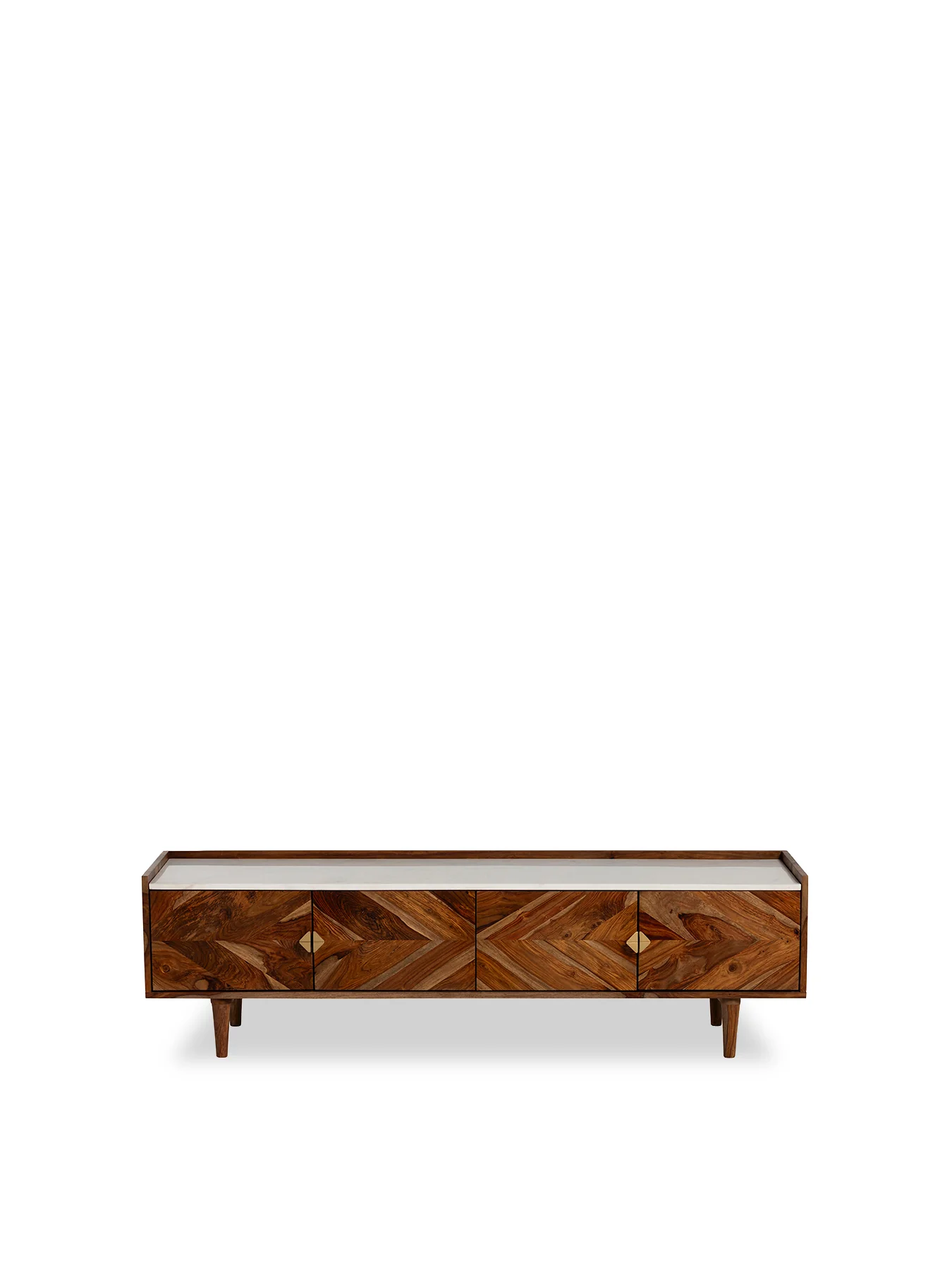 Vida Marble and Wood TV Unit