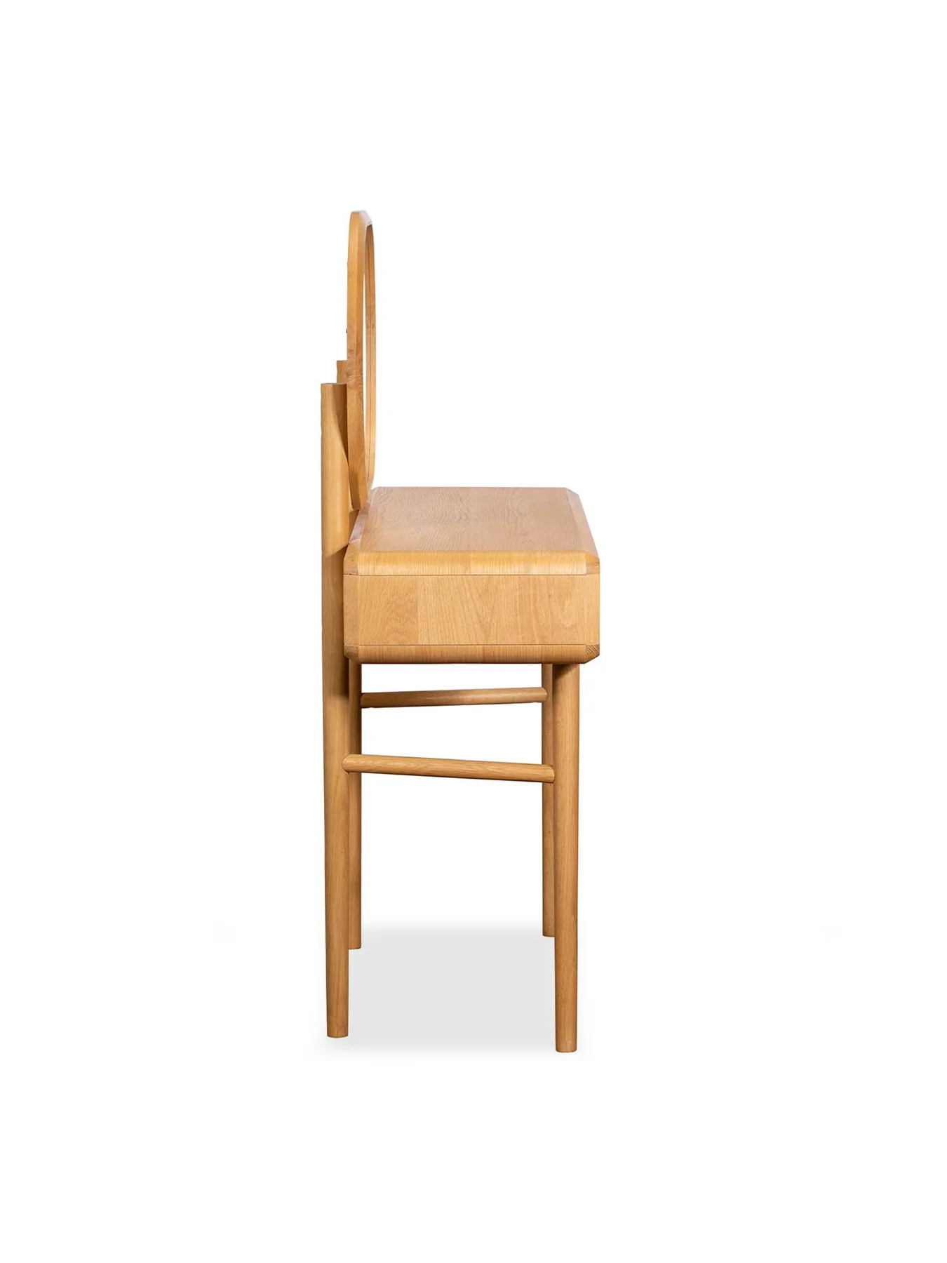 Winchester Solid Oak Dressing Table With Mirror - Image 3