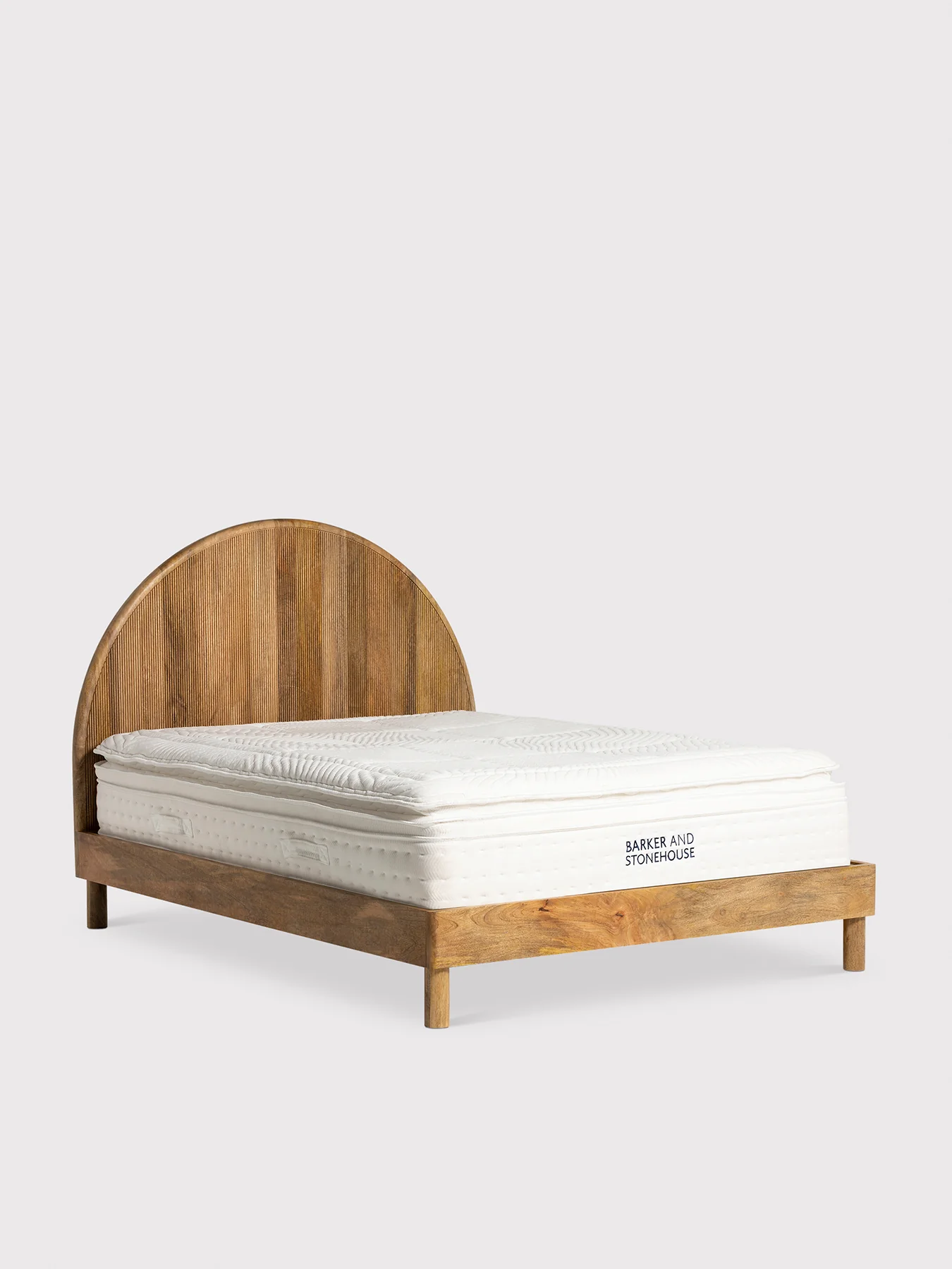 Zuberi Mango Wood King Bed Frame - Image 4