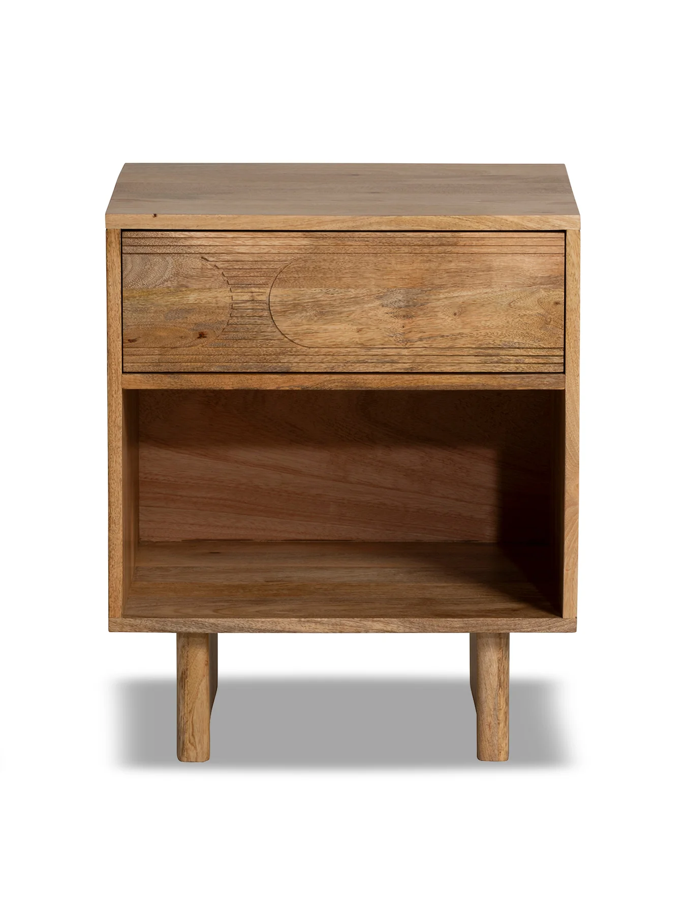 Zuberi Mango Wood Bedside Table Natural