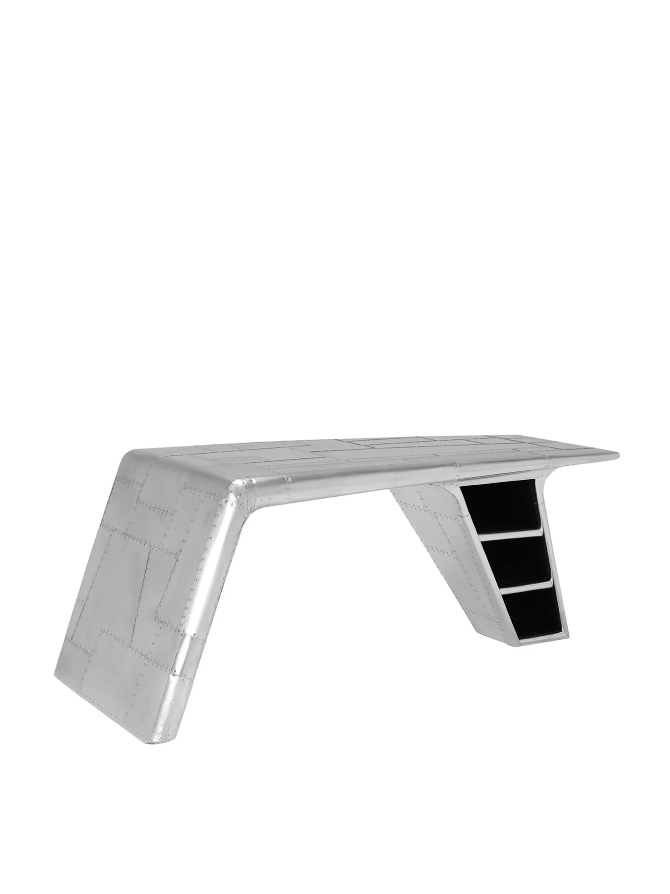 Aviator Blackhawk Valkyrie Metal Desk Silver - Image 2