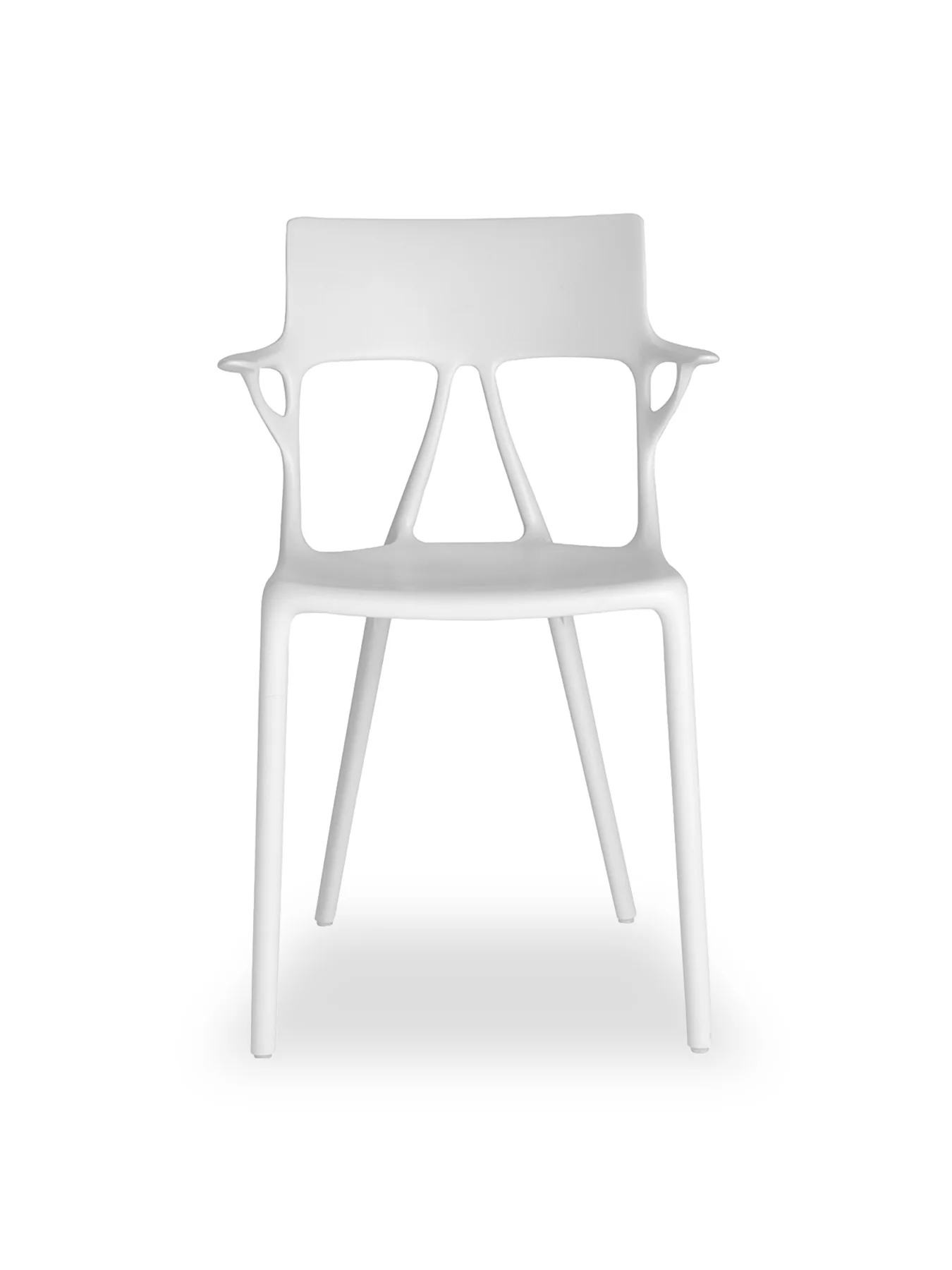 Ai Recycled Open Back Dining Chair White