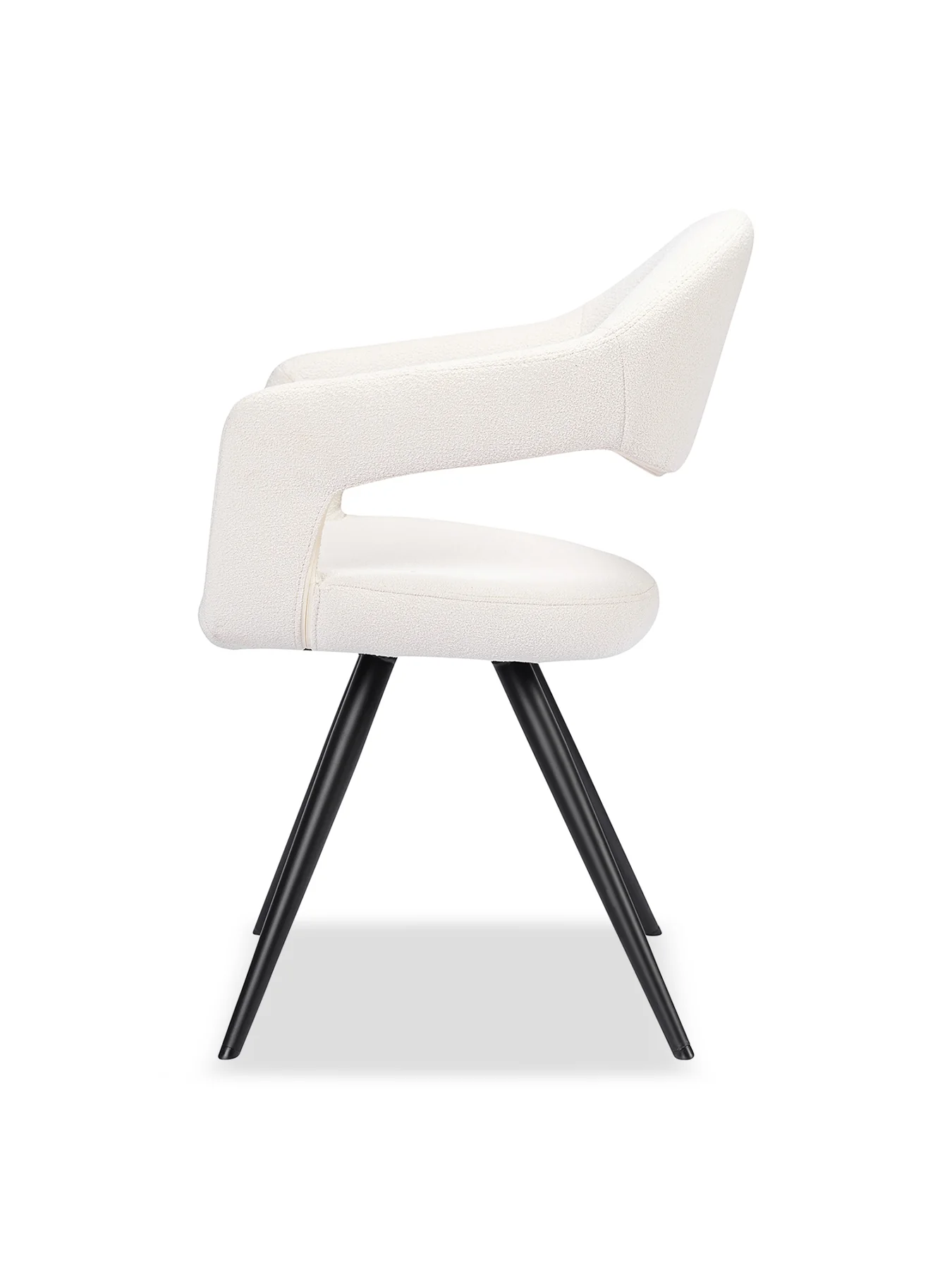 Boucle Dining Armchair Set Of 2 - Image 3
