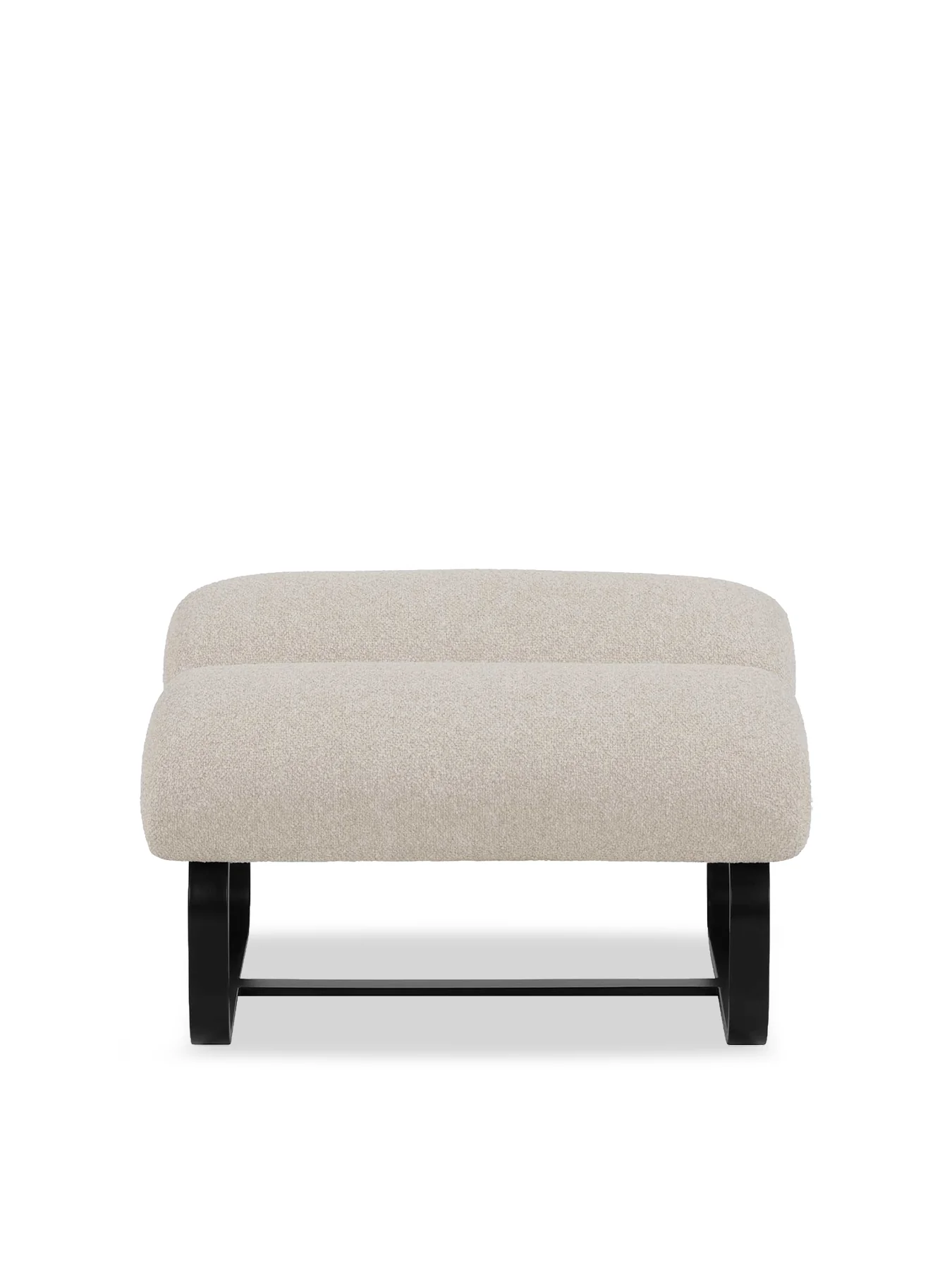 Lucien Cream Fabric Footstool