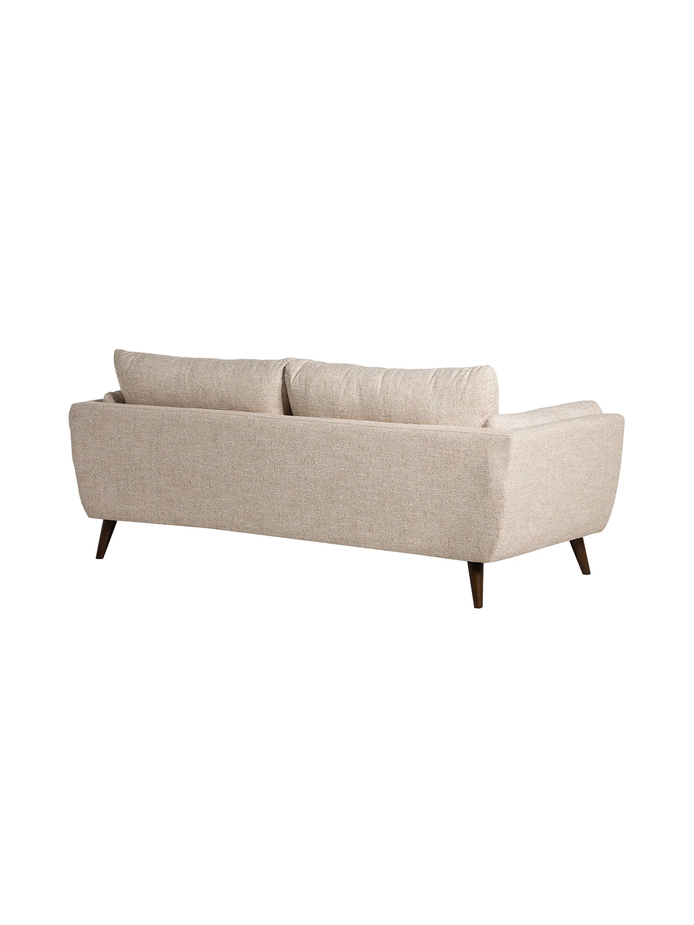 Malmo Neutral Fabric 3 Seater Sofa - Image 3