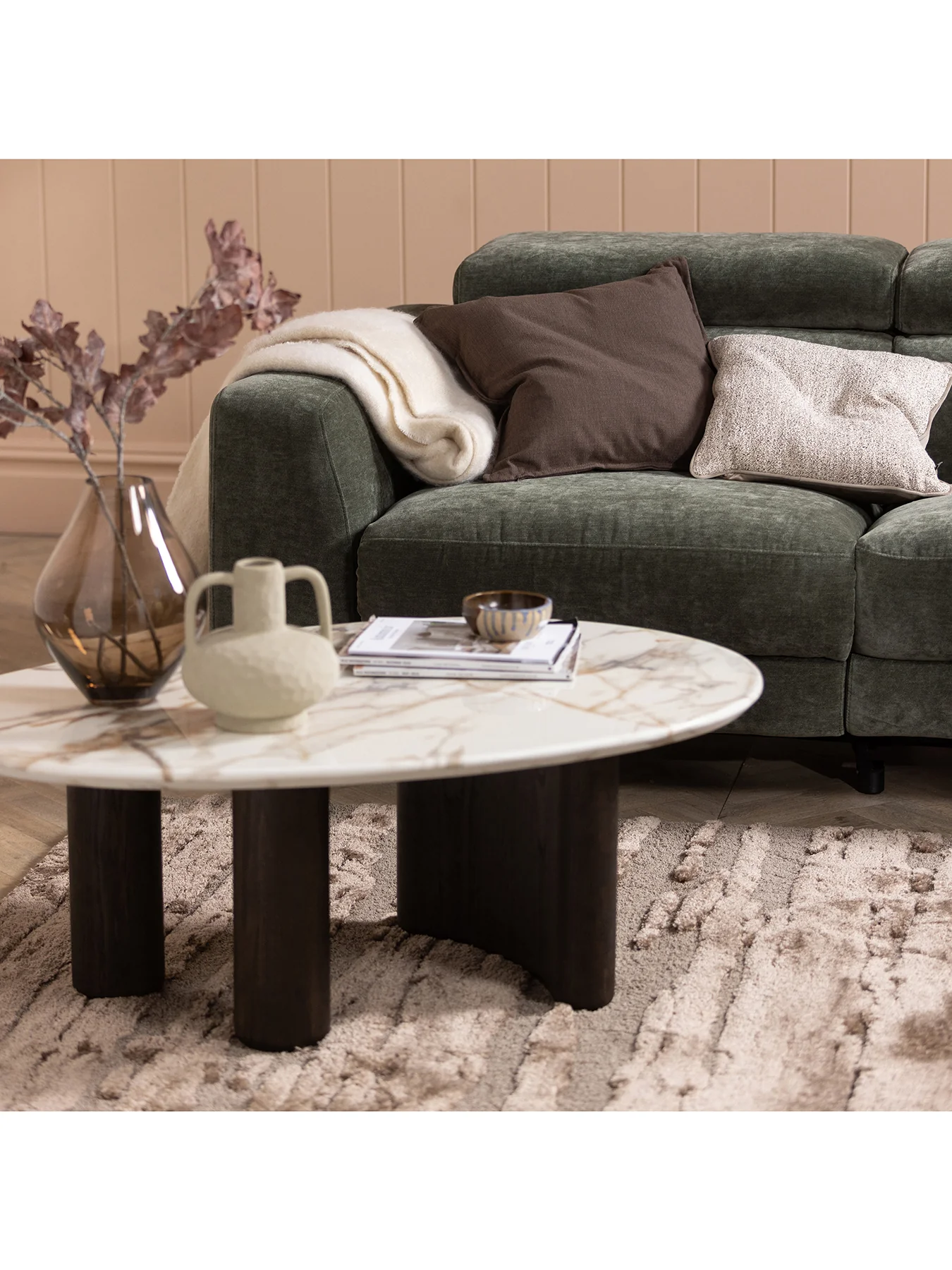 Nord Marble Effect Coffee Table - Image 2