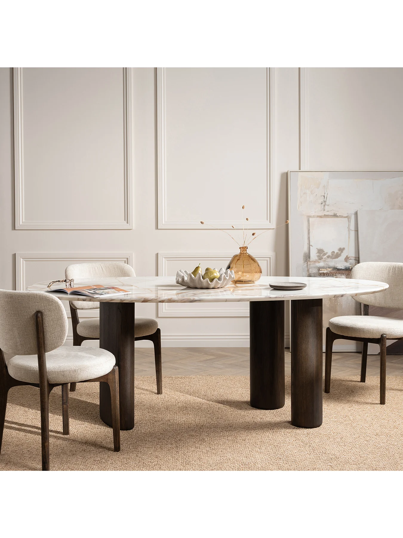 Nord Marble Effect Dining Table - Image 2