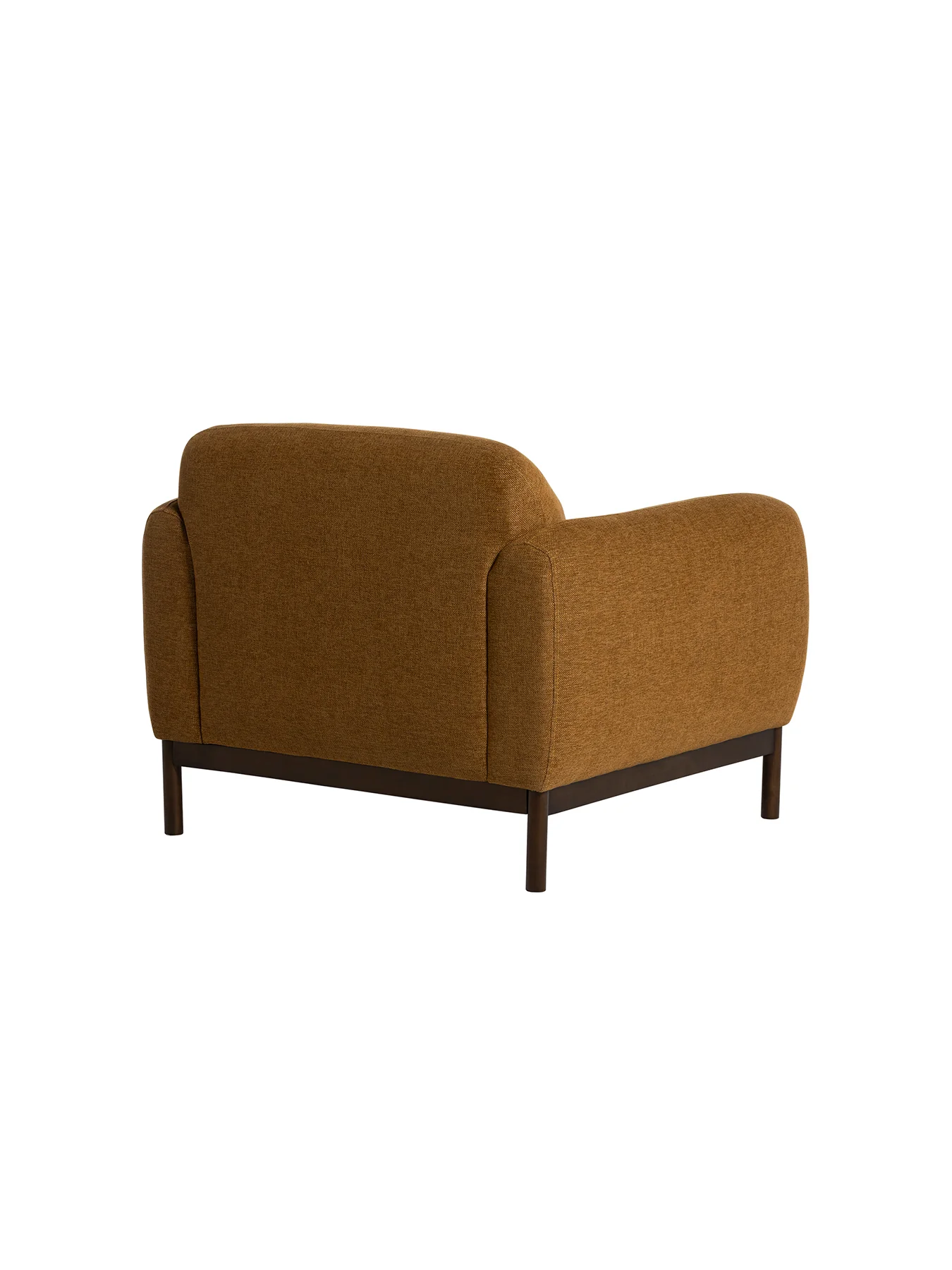 Connie Fabric Armchair with Timber Base - Image 2