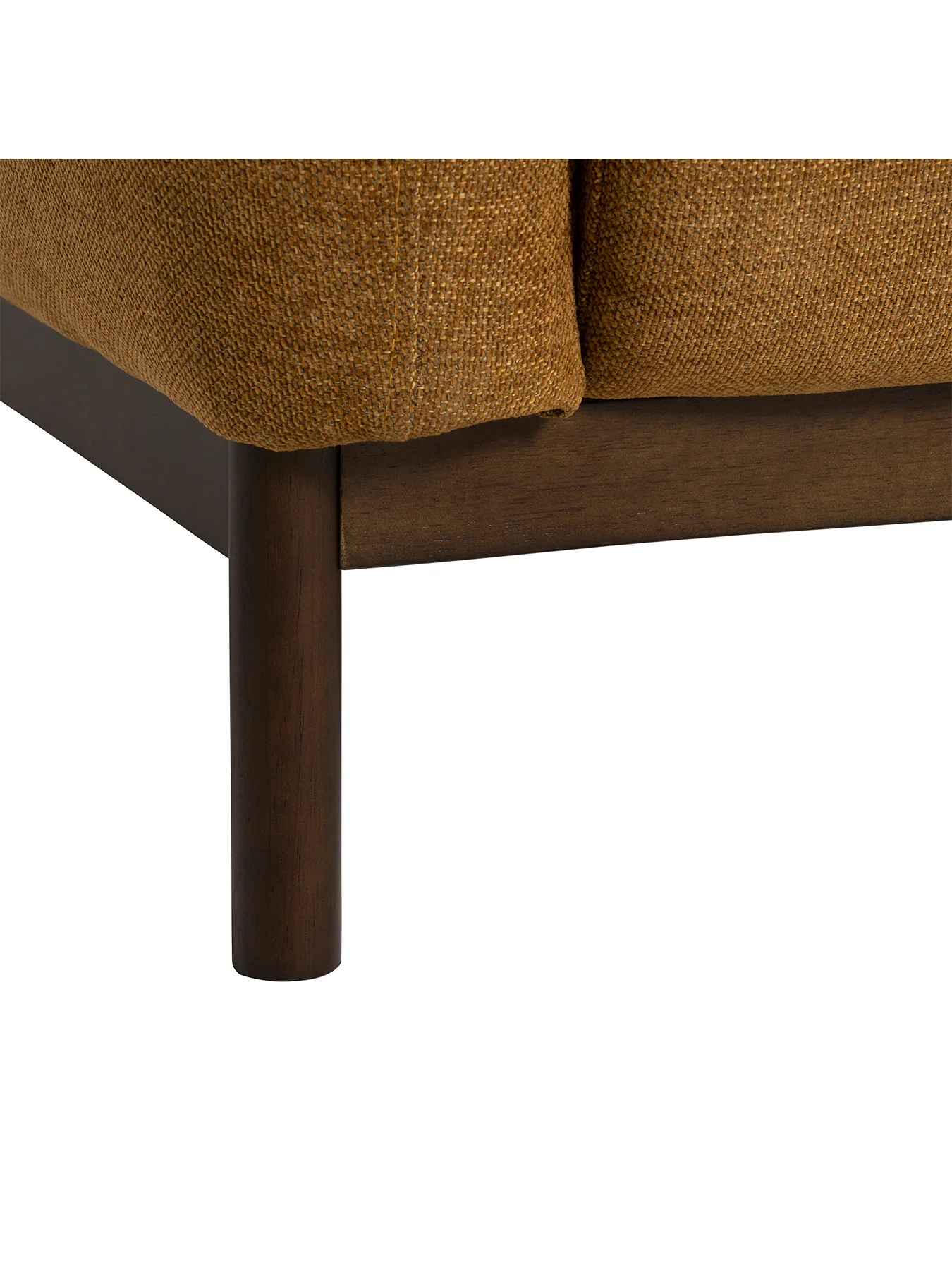 Connie Yellow Fabric 3 Seater Sofa - Image 3
