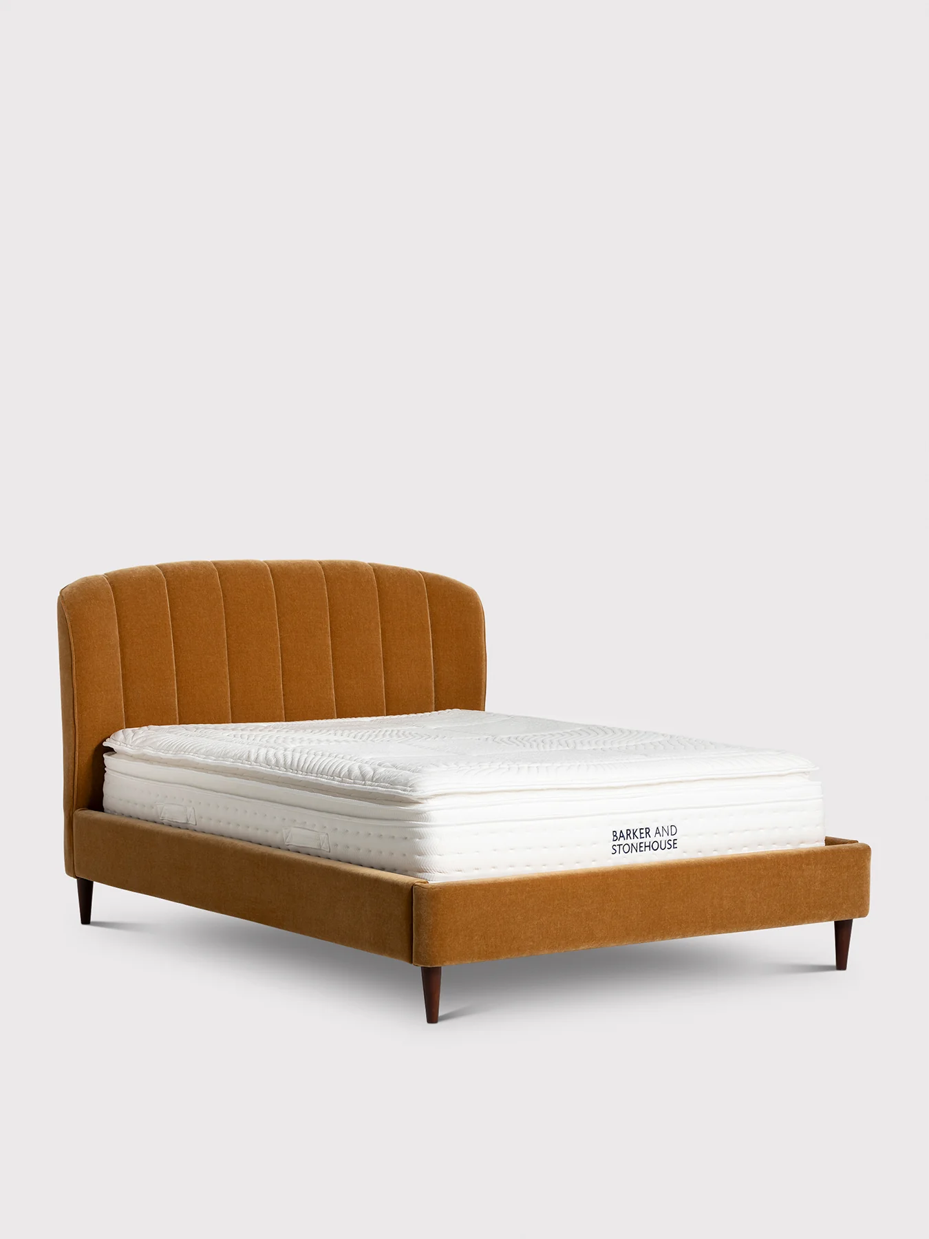 Reyes Fabric Super King Bed Frame Yellow - Image 3