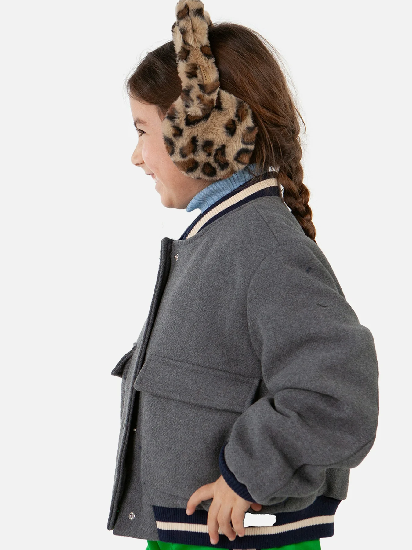 Girlsā Beriberi Earmuffs Brown - Image 3