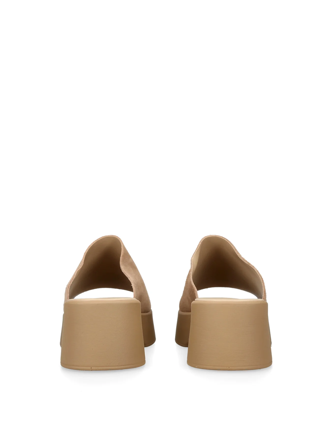 Slinky Platform Sandals Beige - Image 3