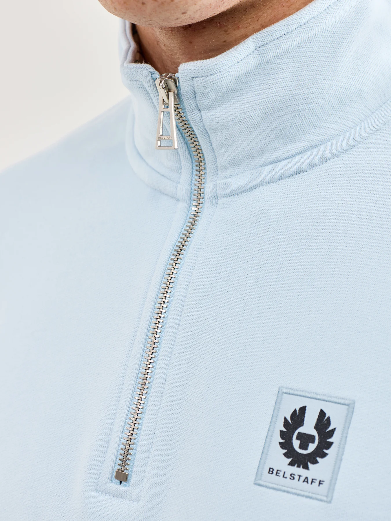 Quarter Zip Sweatshirt Blue - Image 3