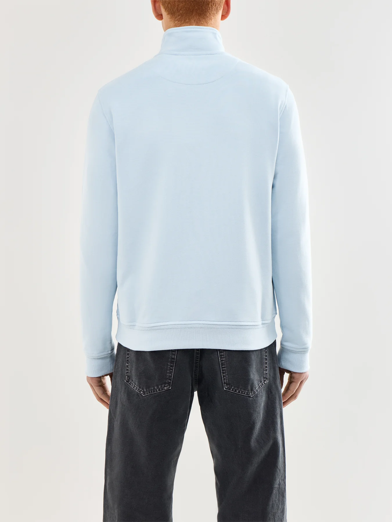 Quarter Zip Sweatshirt Blue - Image 5