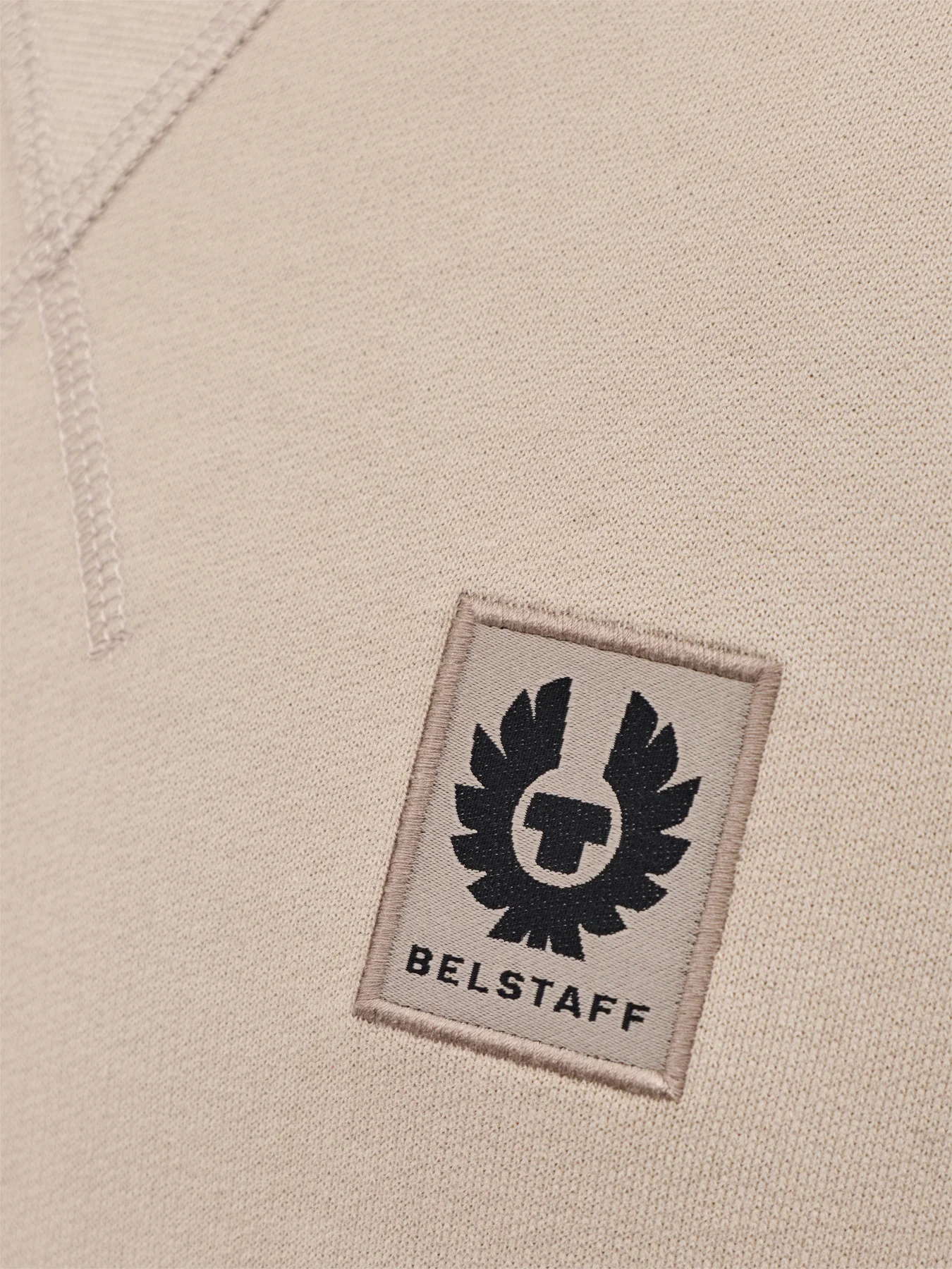 Classic Cotton Sweatshirt Beige - Image 3