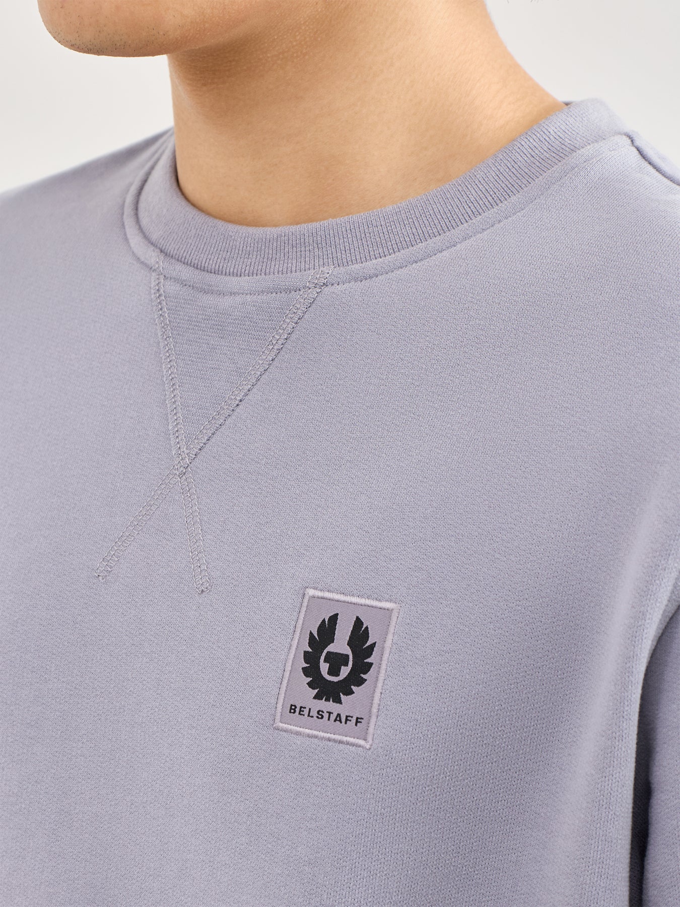 Classic Cotton Sweatshirt Blue - Image 3
