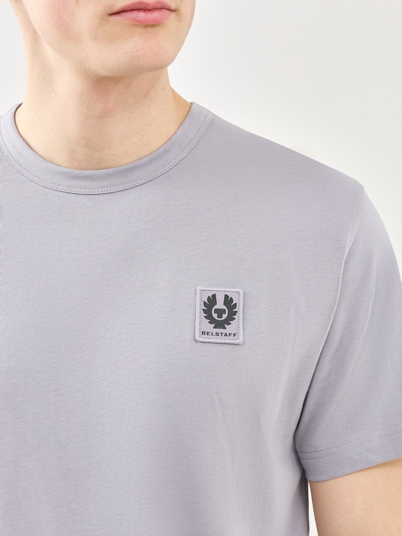 Cotton Crew Neck T-Shirt Blue - Image 3