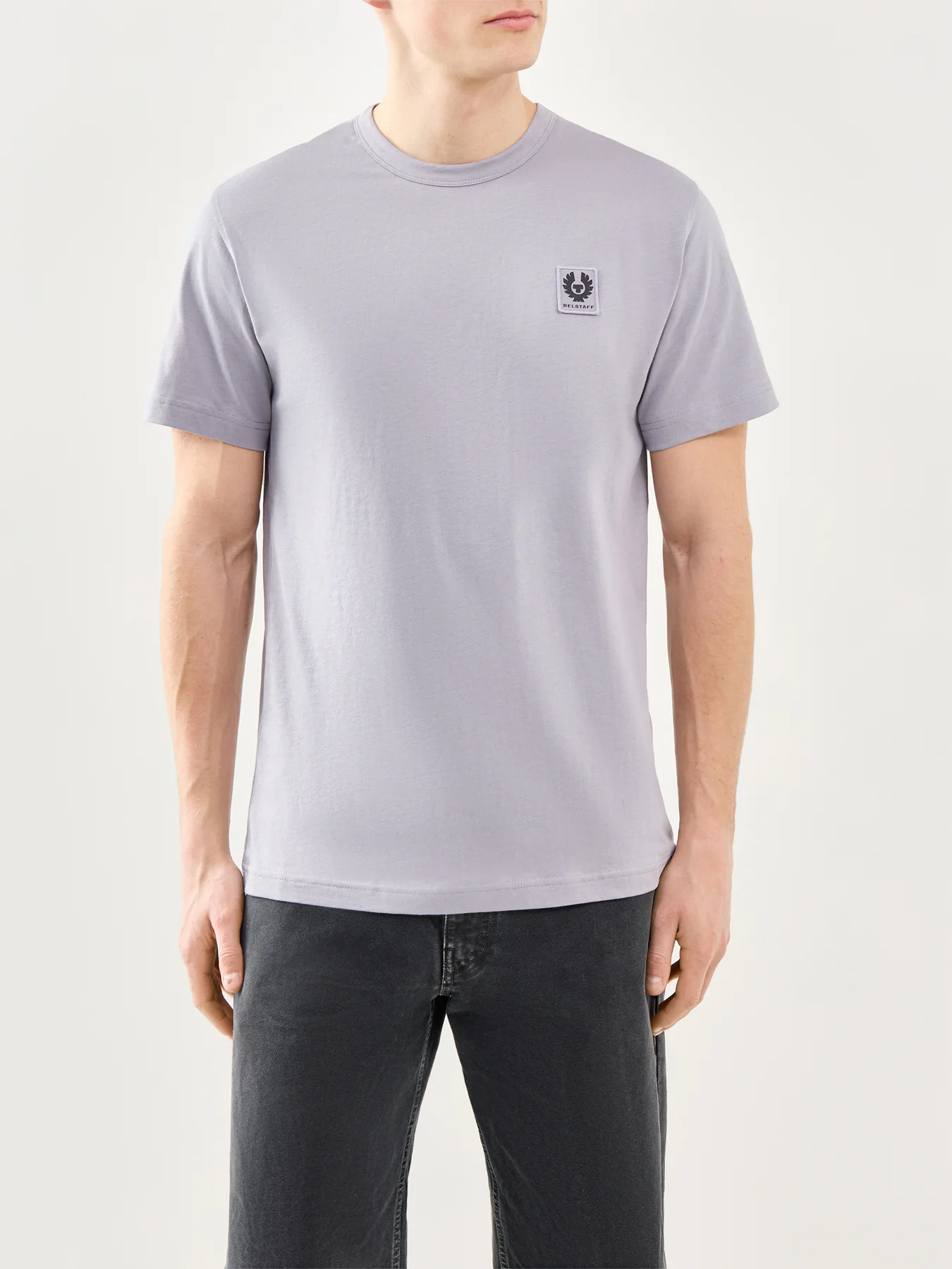 Cotton Crew Neck T-Shirt Blue - Image 4